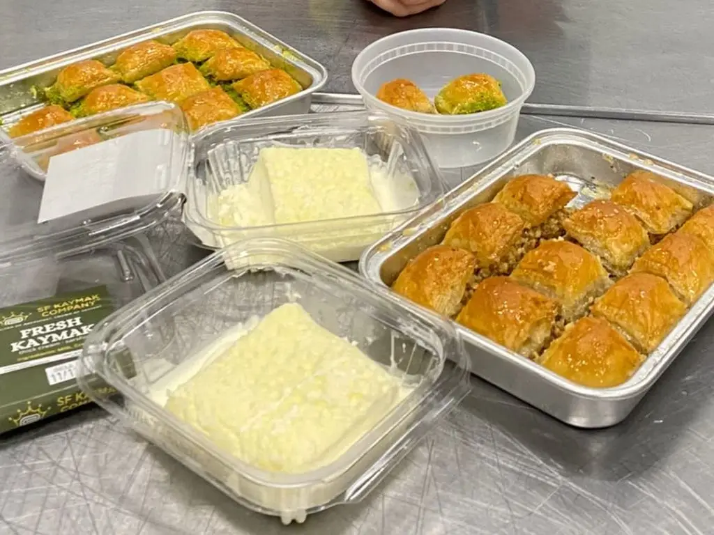 He bakes only one pastry in his bakery: baklava.