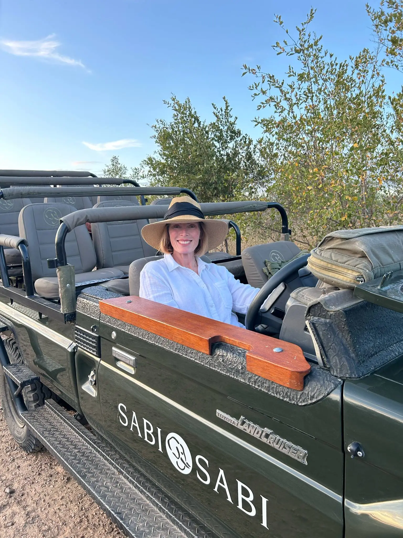 The author while on safari in Africa.