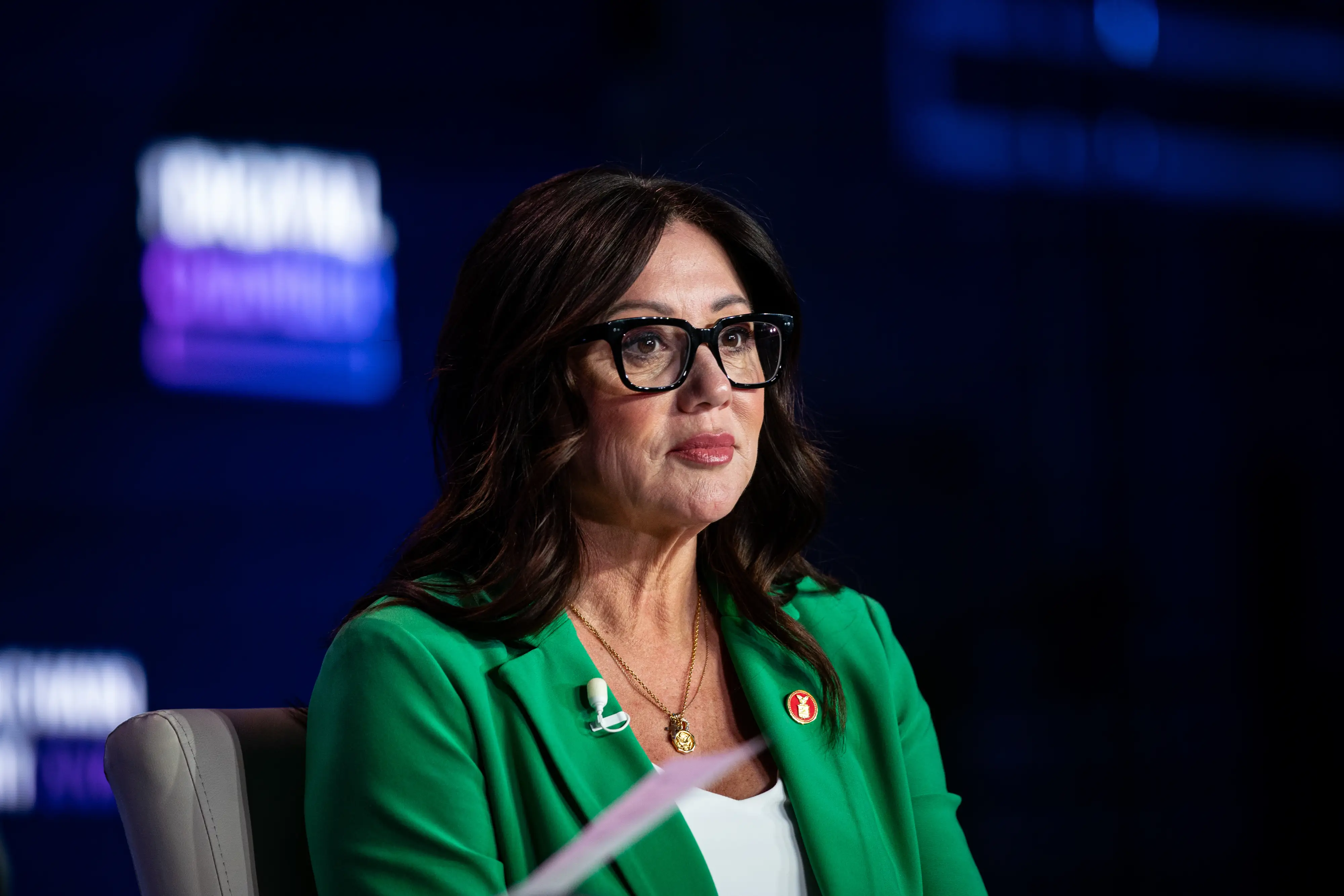 Lori Chavez-DeRemer is seen during an event