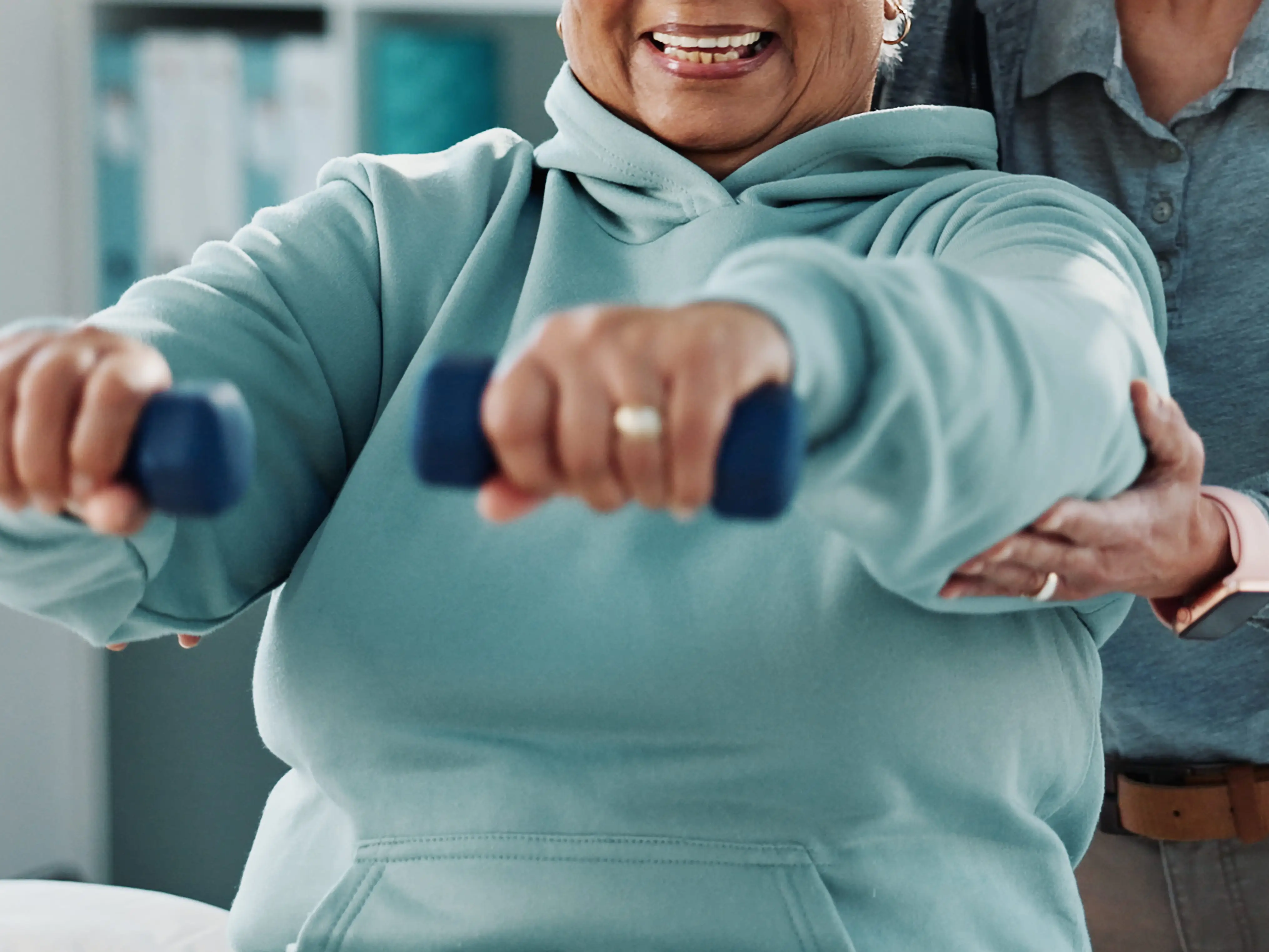 Woman in physical therapy