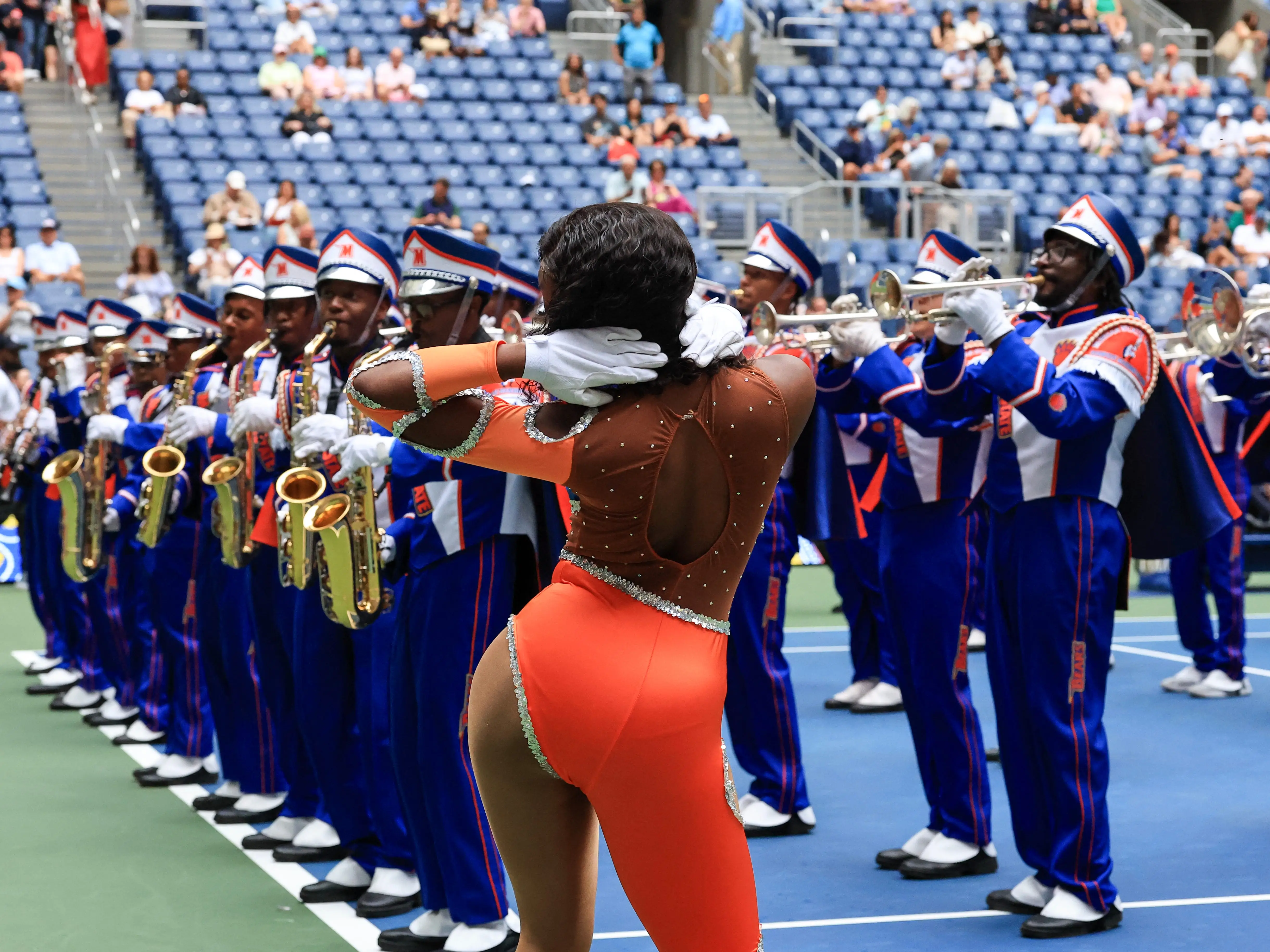 The Morgan State University marching band, also known as 