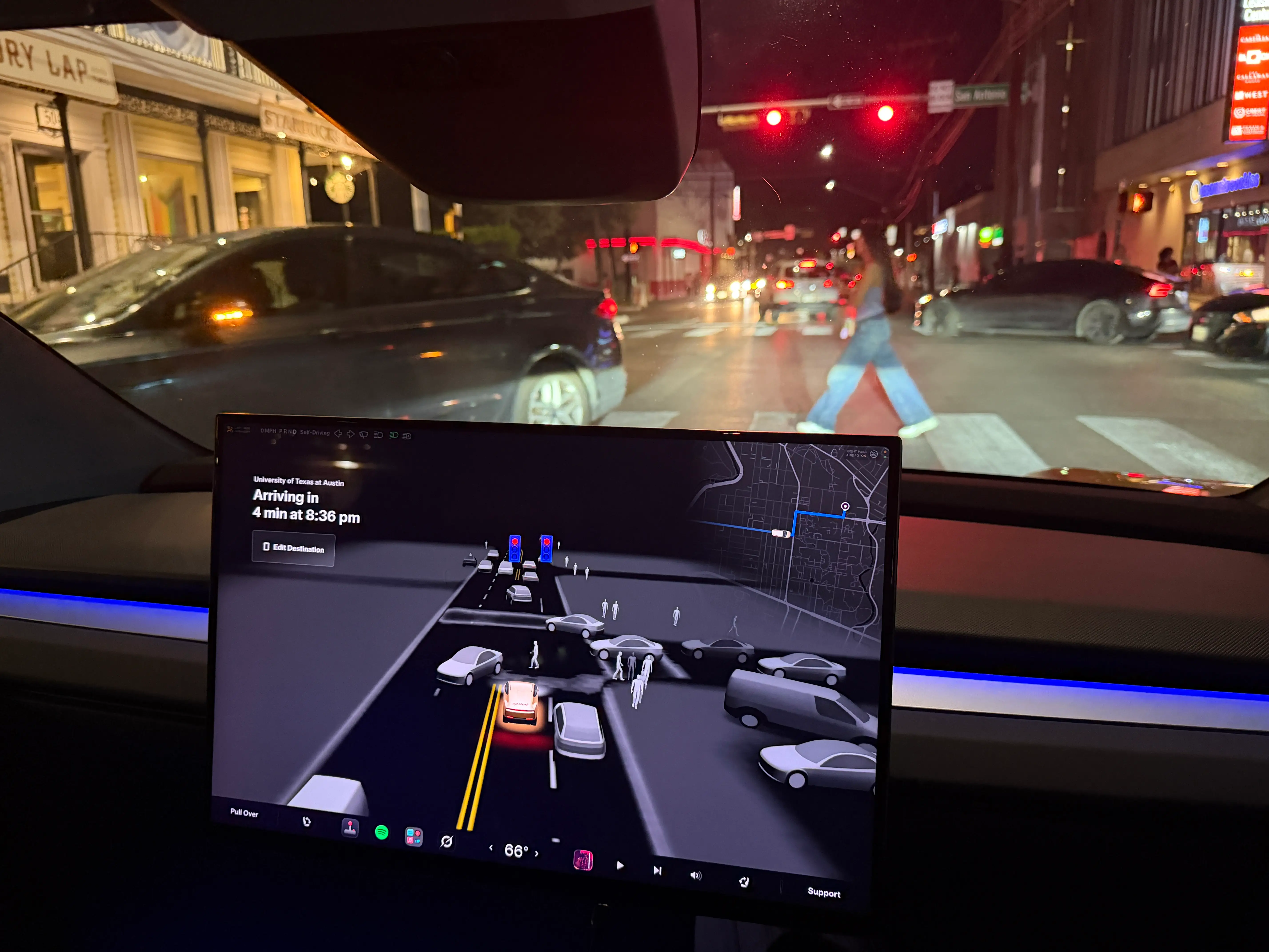 Cybercab console screen