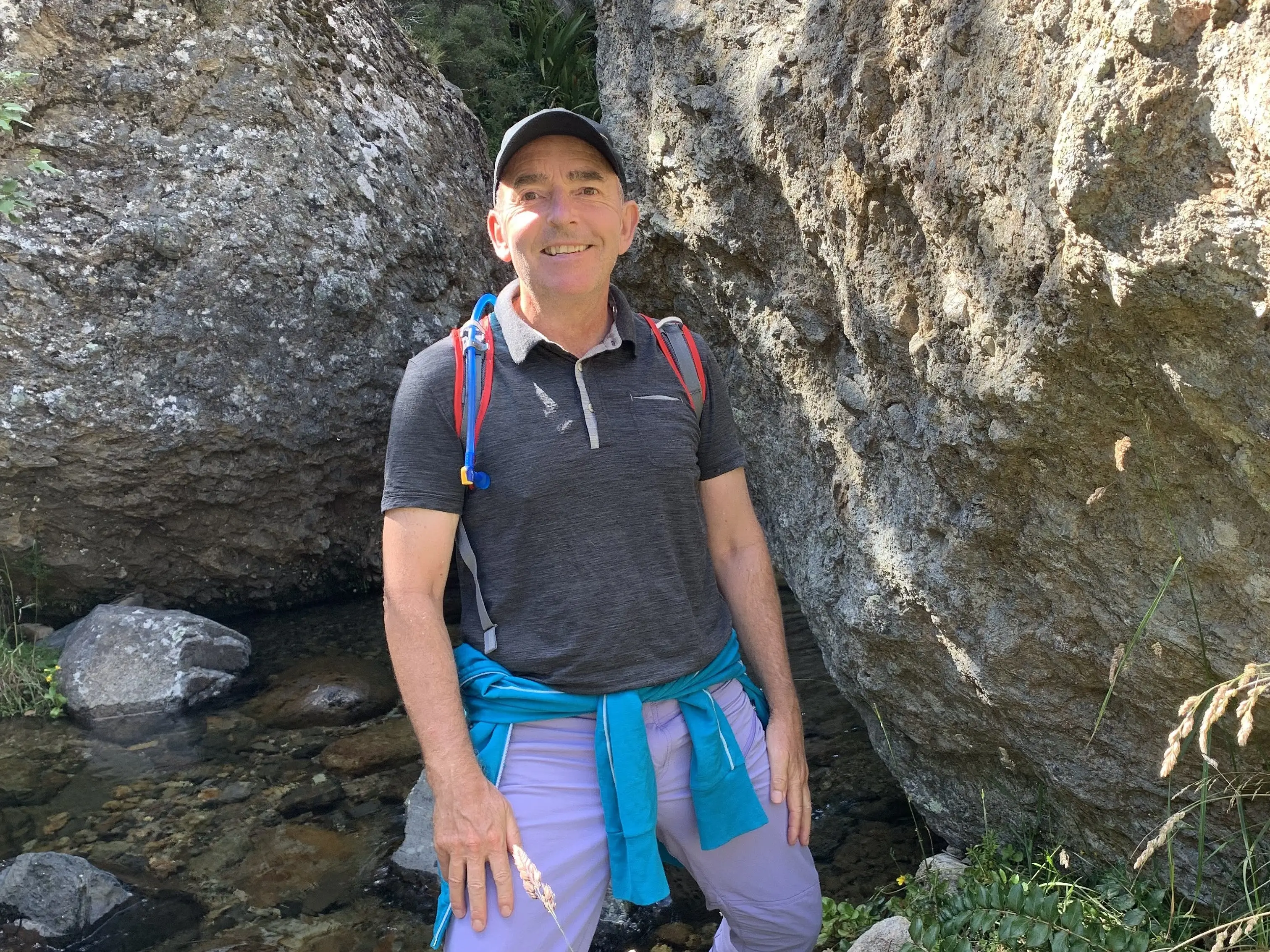 the author on a hike