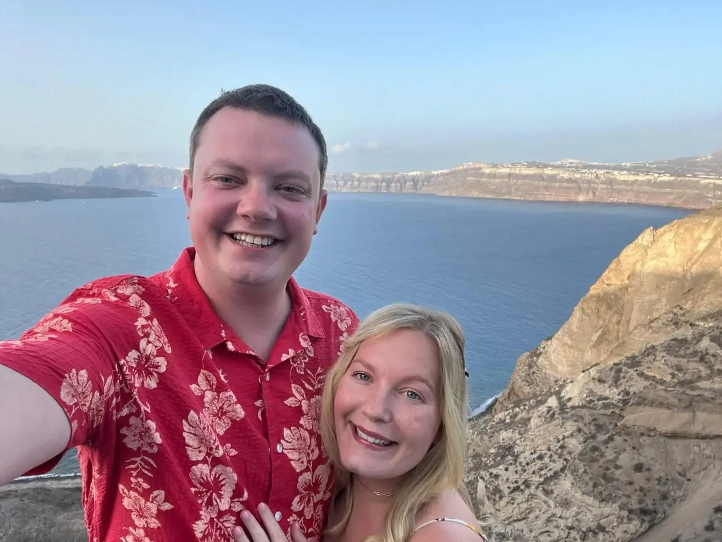 Couple taking selfie