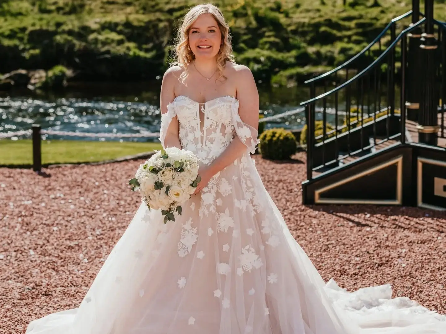 Woman on wedding day