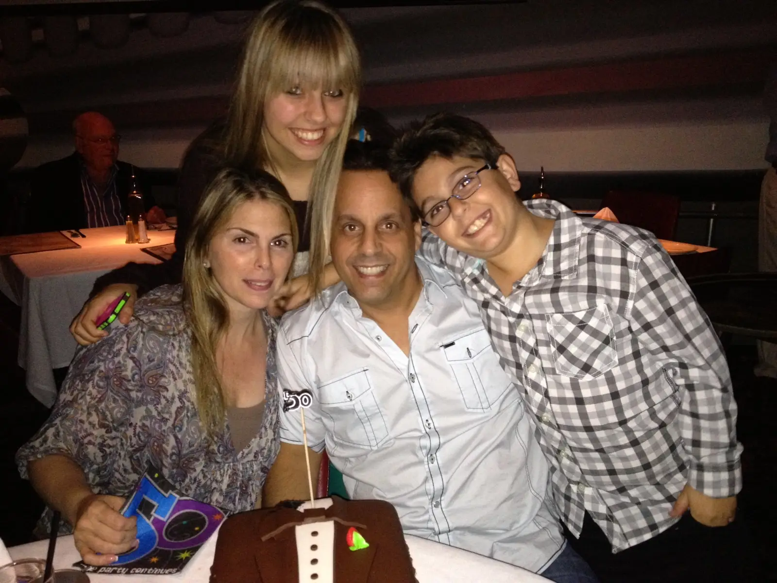 Charles Bonfiglio with his family