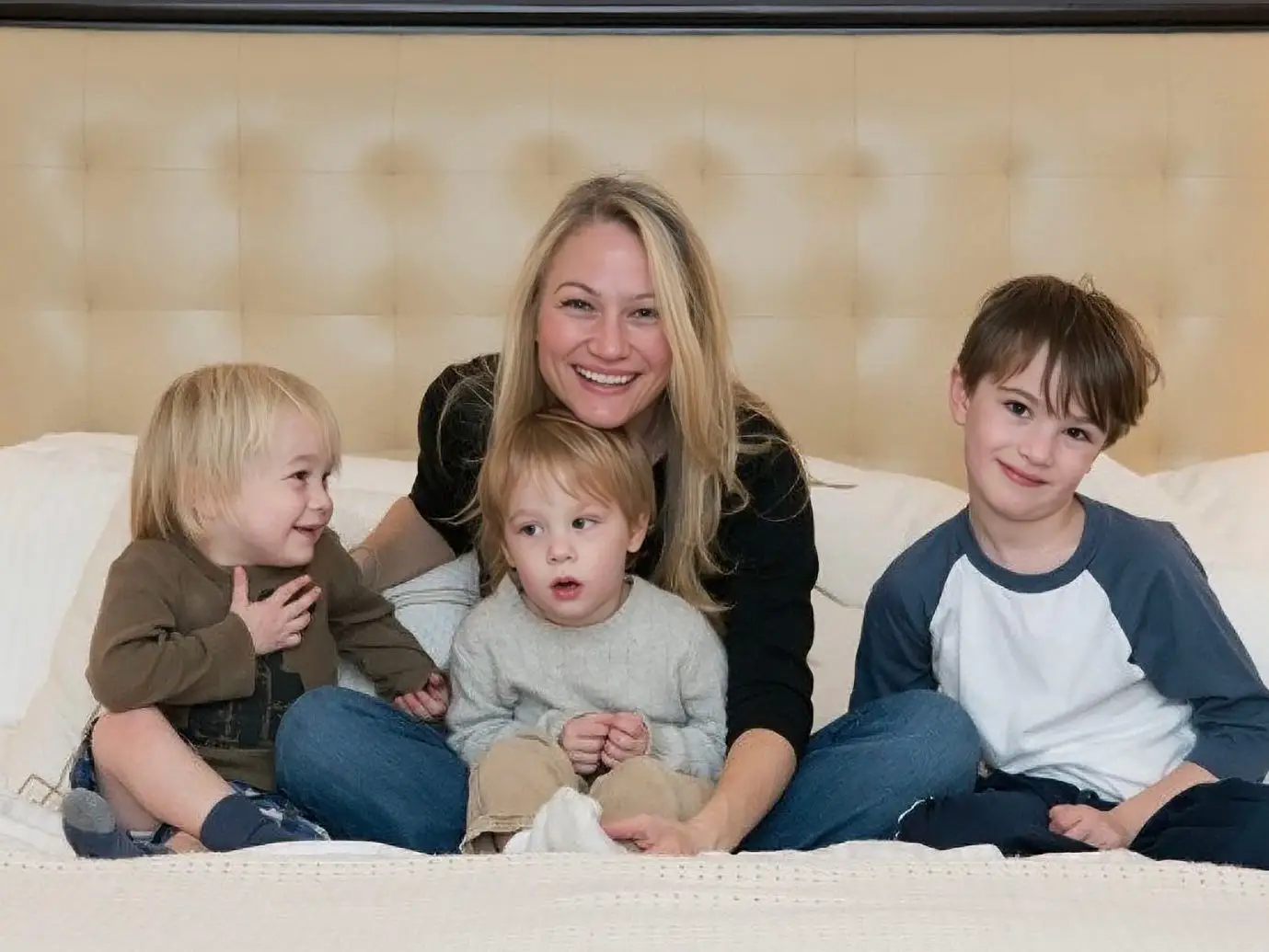 The author started emailing her son when he was 3.