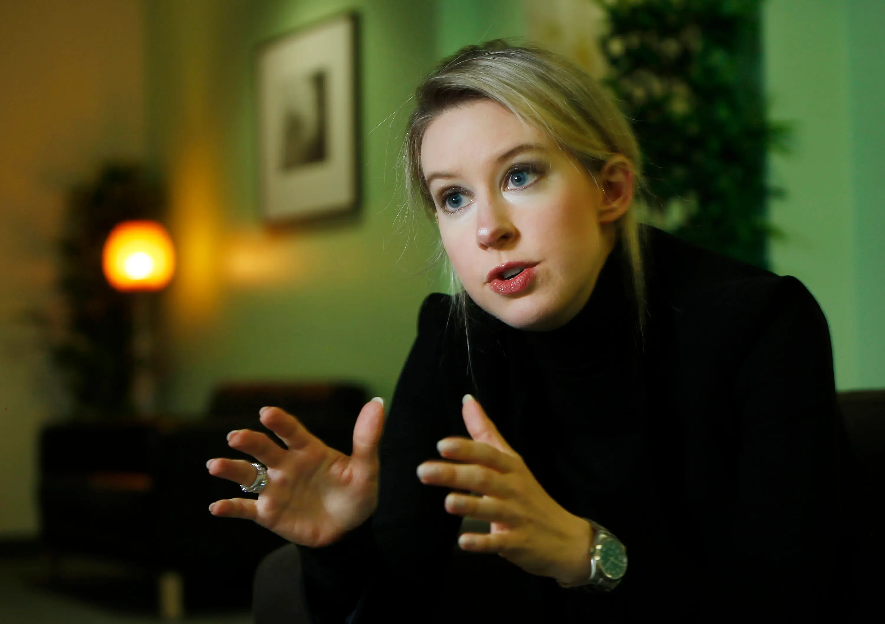 Elizabeth Holmes dropped out of Stanford in 2003 as a 19-year-old to start Theranos, a company now poised to disrupt the medical diagnostic test market. She spoke about the company's vision at their headquarters in Palo Alto, Calif., Thursday afternoon July 3, 2014.