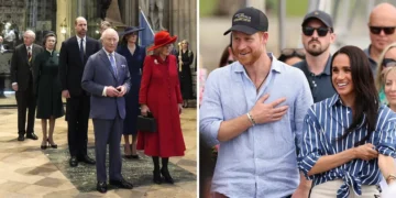 Prince Harry and Meghan Markle are back in the UK, but they’re still not working royals. Here are the 11 family members on duty.