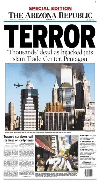The Arizona Republic on September 12, 2001.
