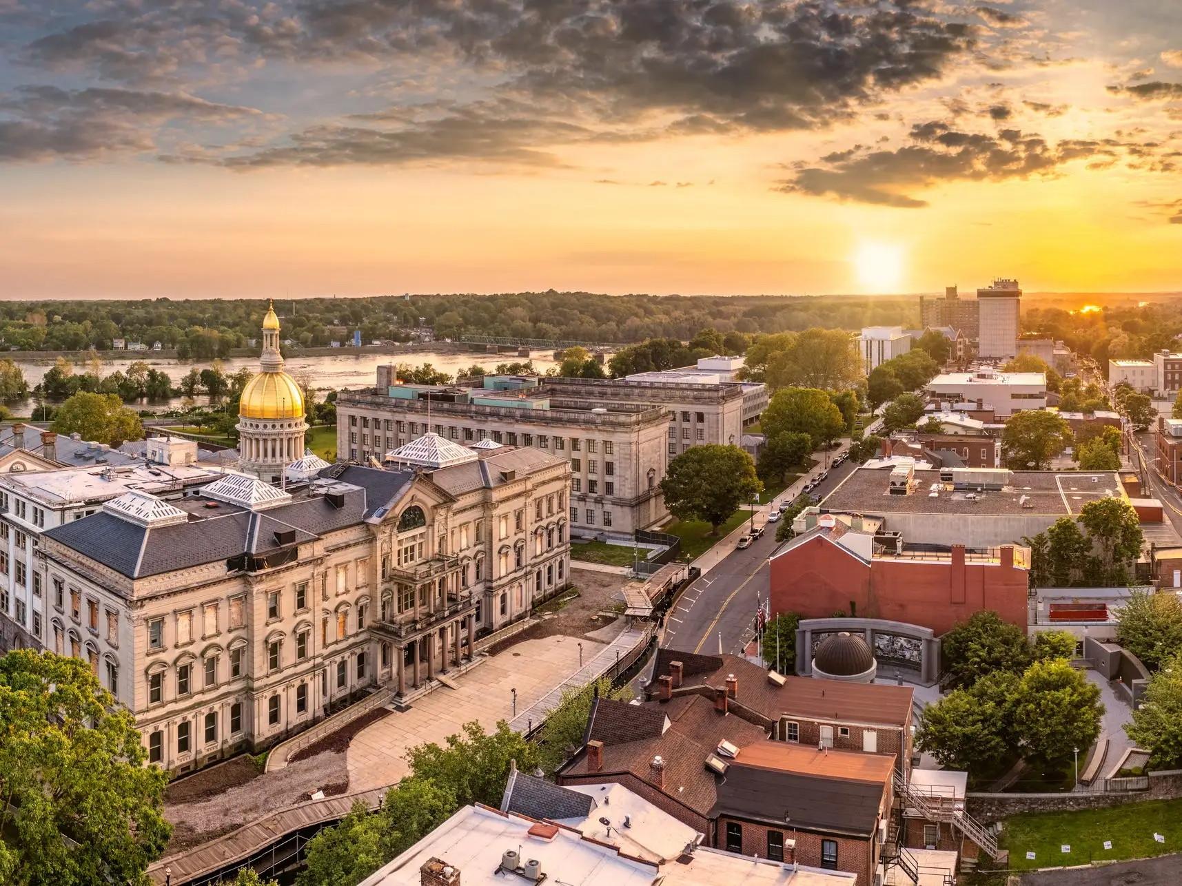 State capitol building in Trenton, New Jersey.