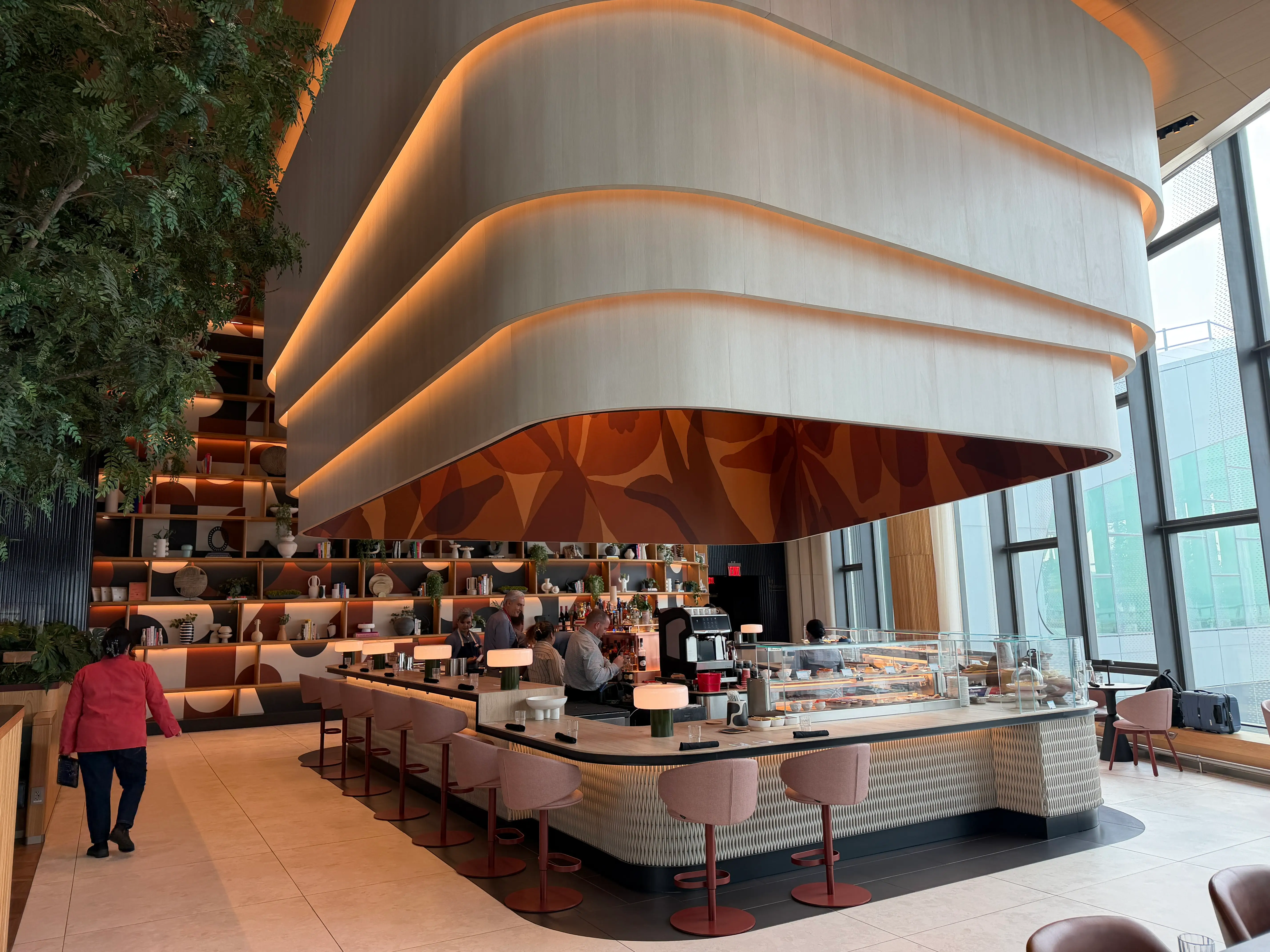 The bar at the Capital One Landing