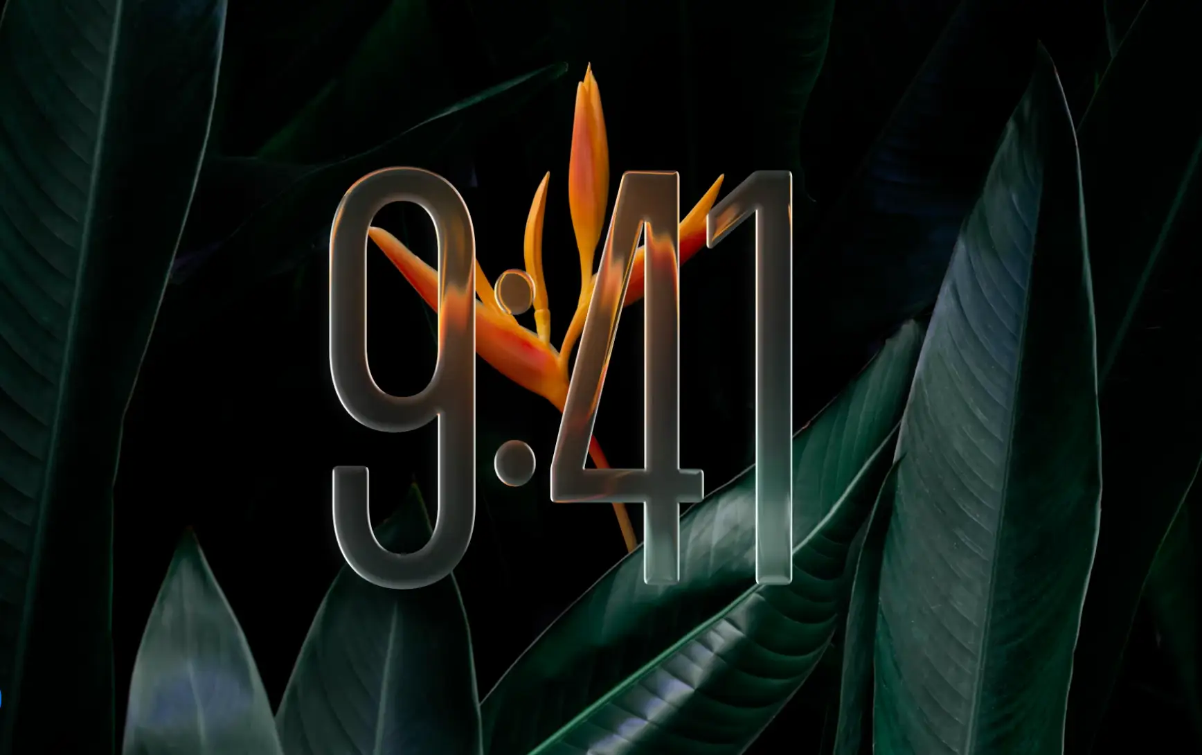 An Apple device screen displays 9:41 on its clock. The display shows its translucent Liquid Glass display.