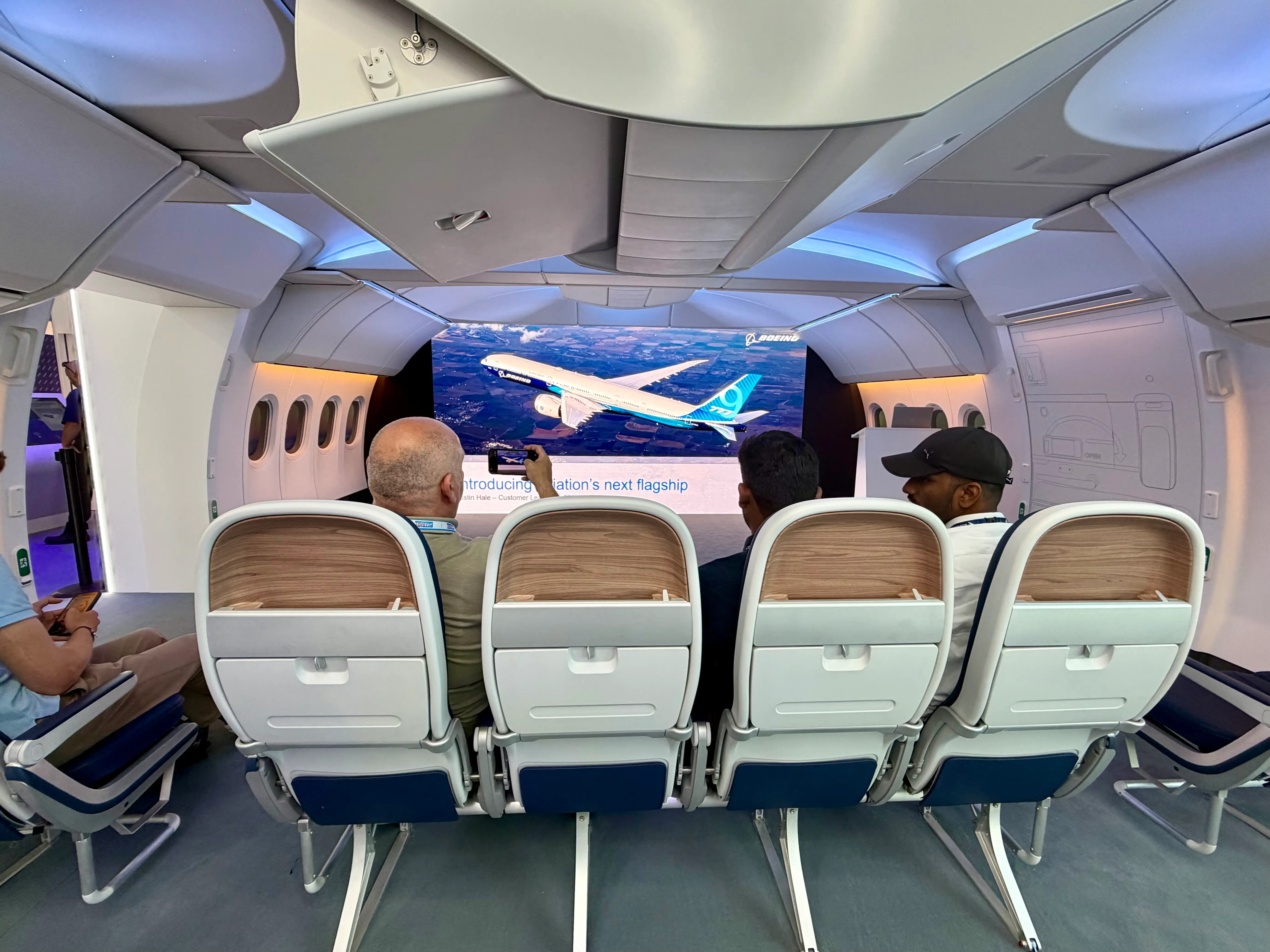 The mockup was 10-abreast.