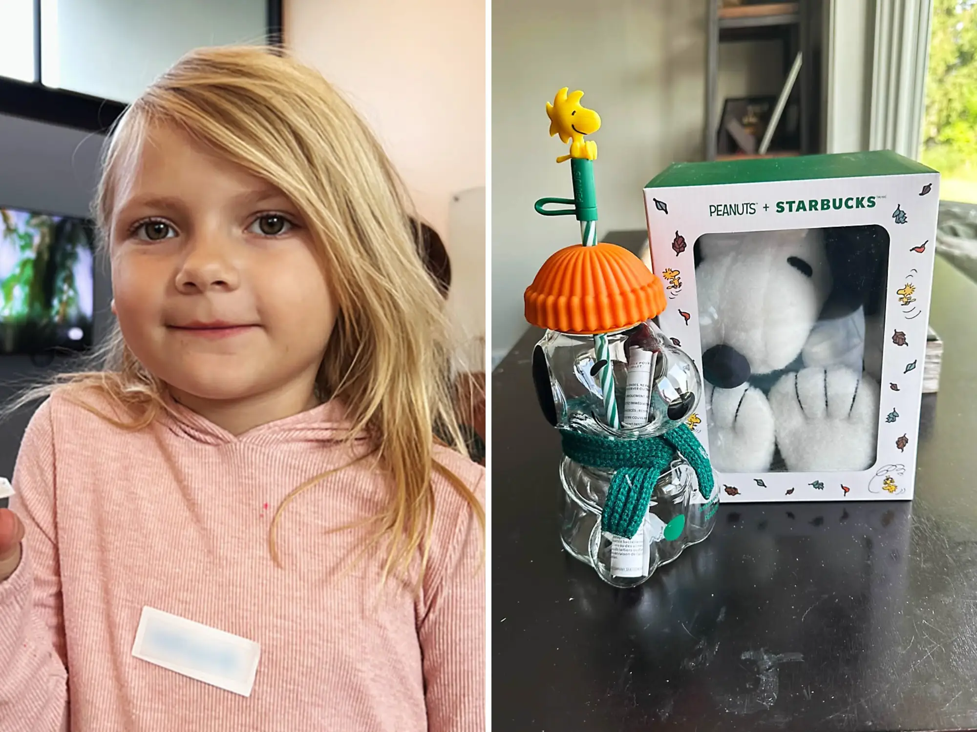 girl with viral starbucks bear