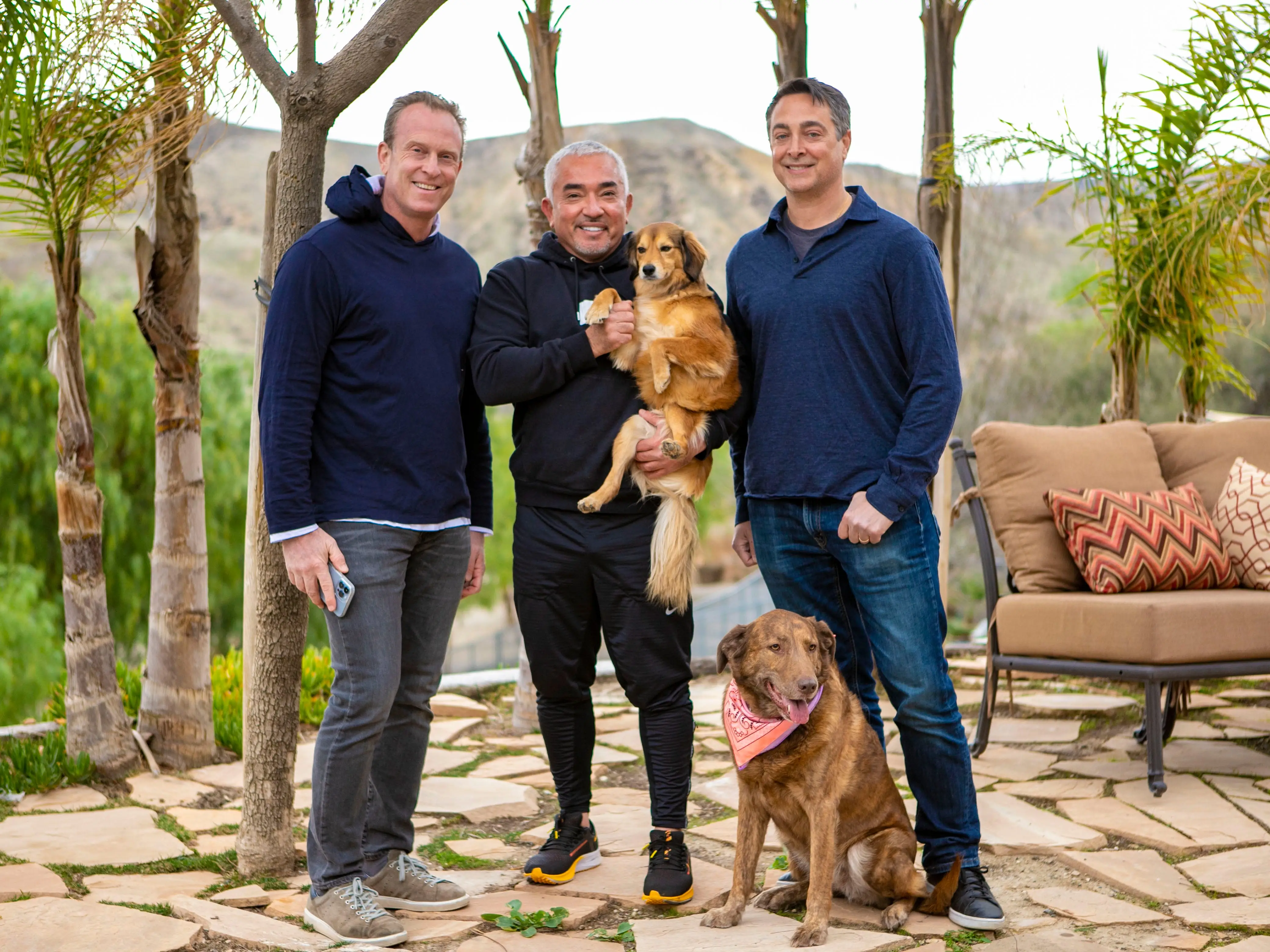 Ken Ehrman with dogs