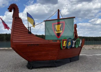 Inside the Viking-themed NATO camp where Ukrainian troops train for the front