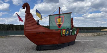 Inside the Viking-themed NATO camp where Ukrainian troops train for the front