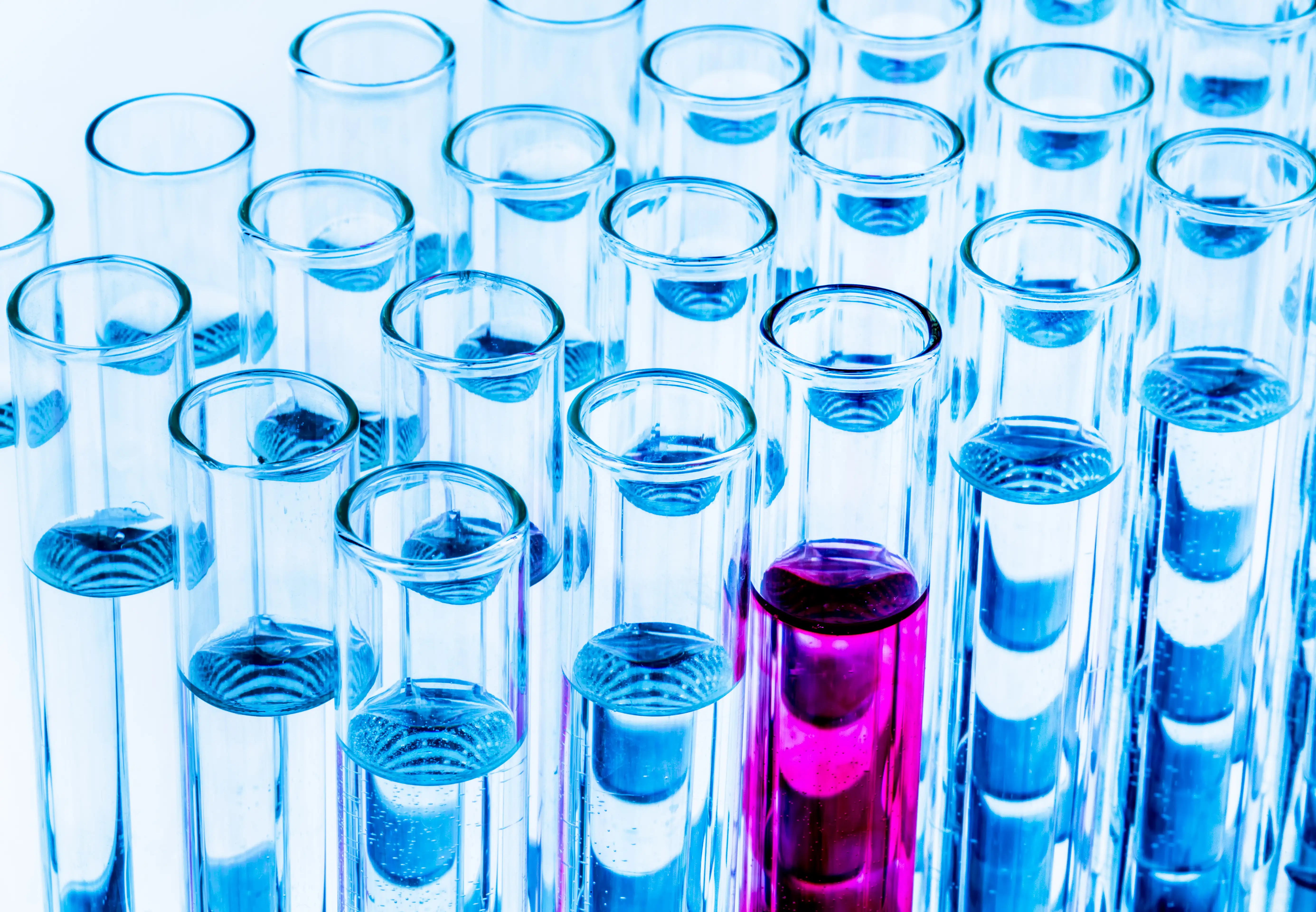Test tubes for biological virus