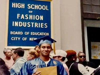 Old photo fo man graduating from high school