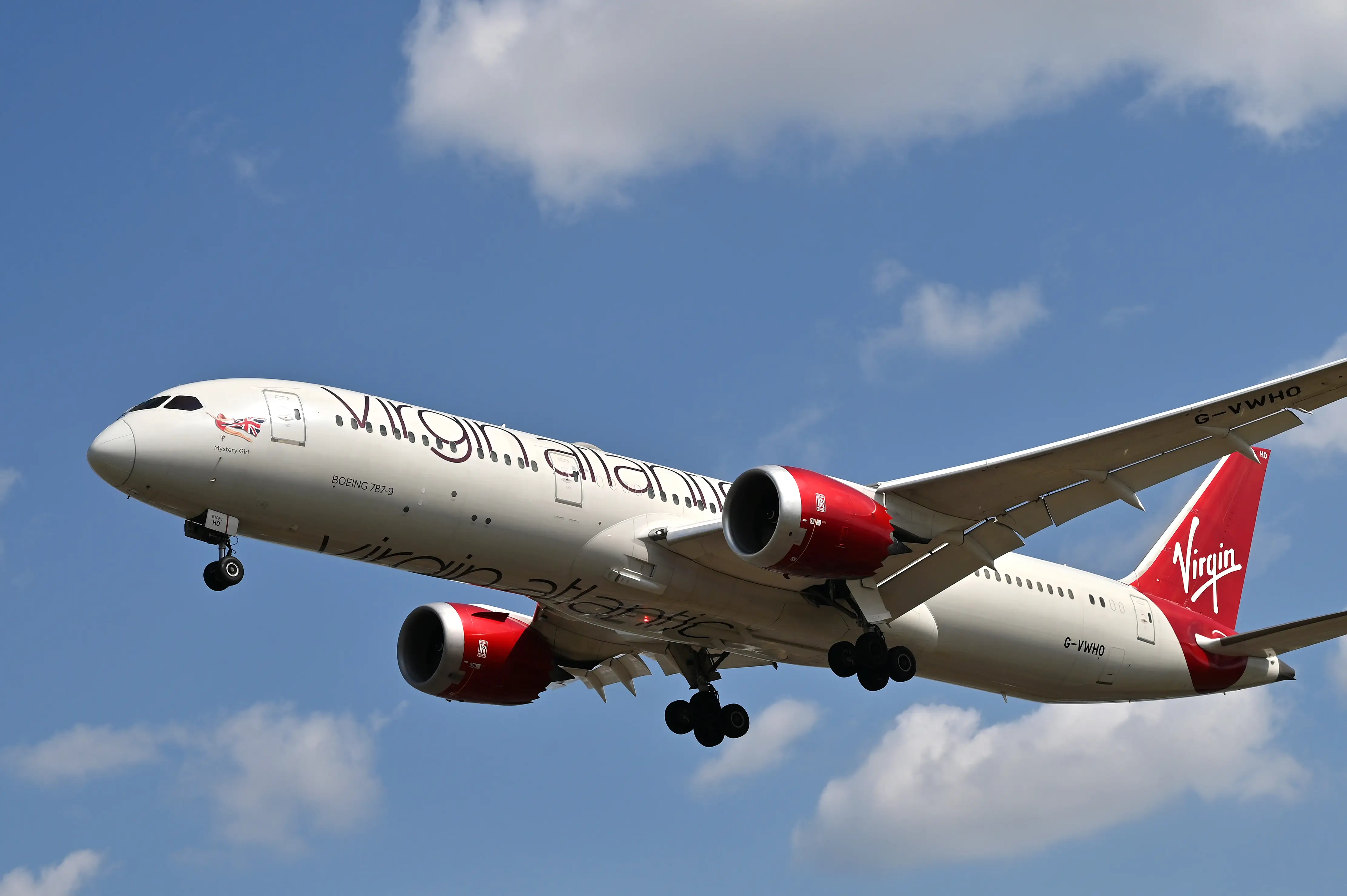 A Virgin Atlantic Boeing 787-9 Dreamliner.