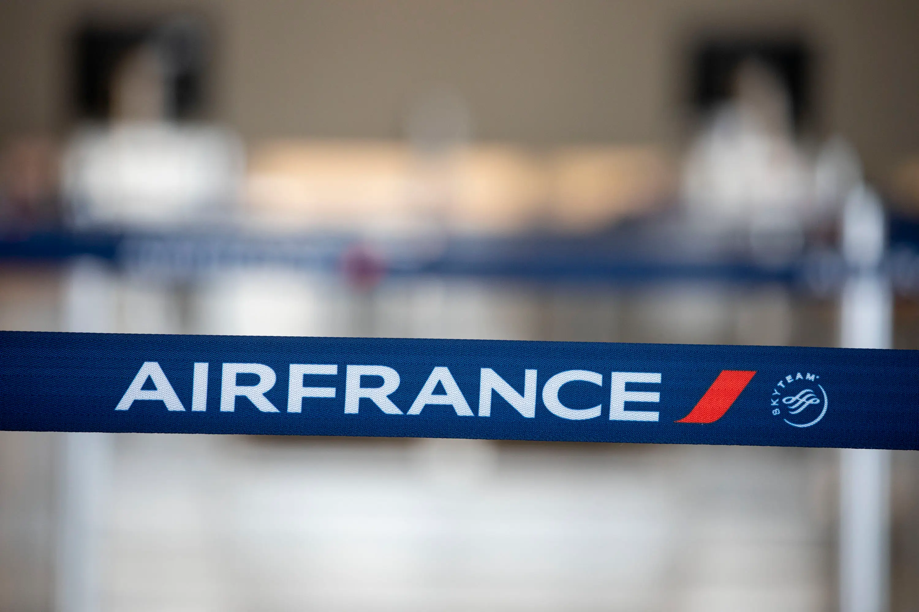 An Air France check-in counter.