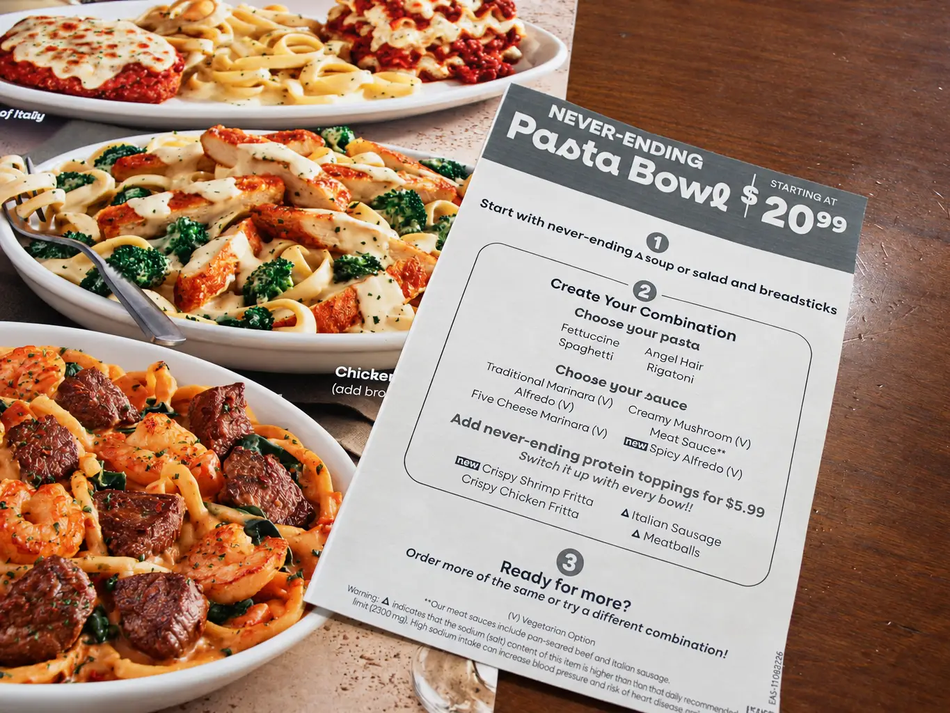 olive garden endless pasta bowl