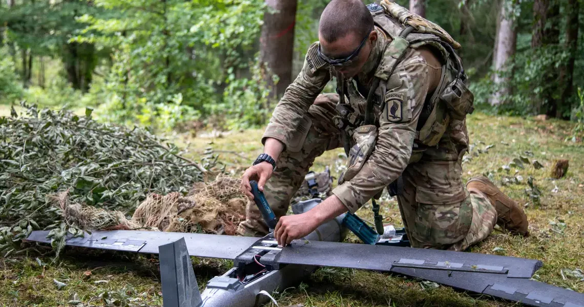 Half the drones in a recent US Army combat exercise were designed to be expendable
