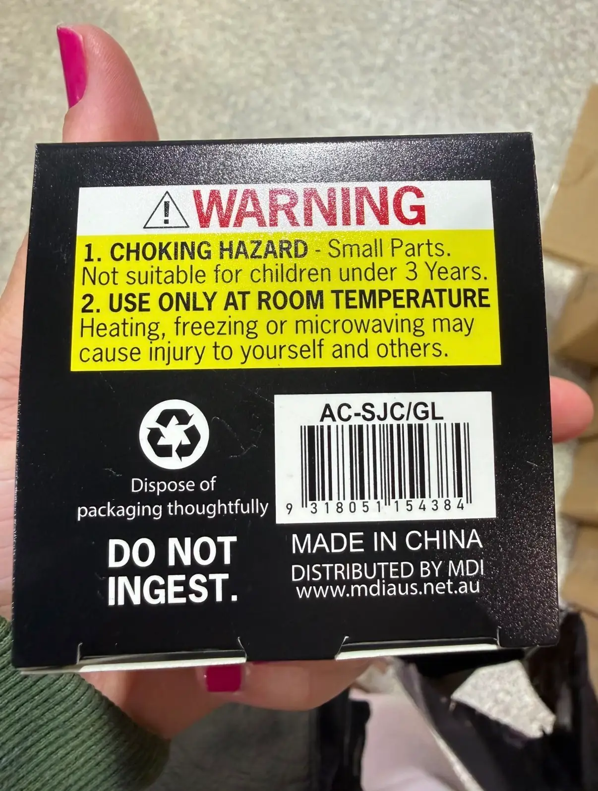 Some squishy toy manufacturers warn on their packaging against heating or freezing the toys.