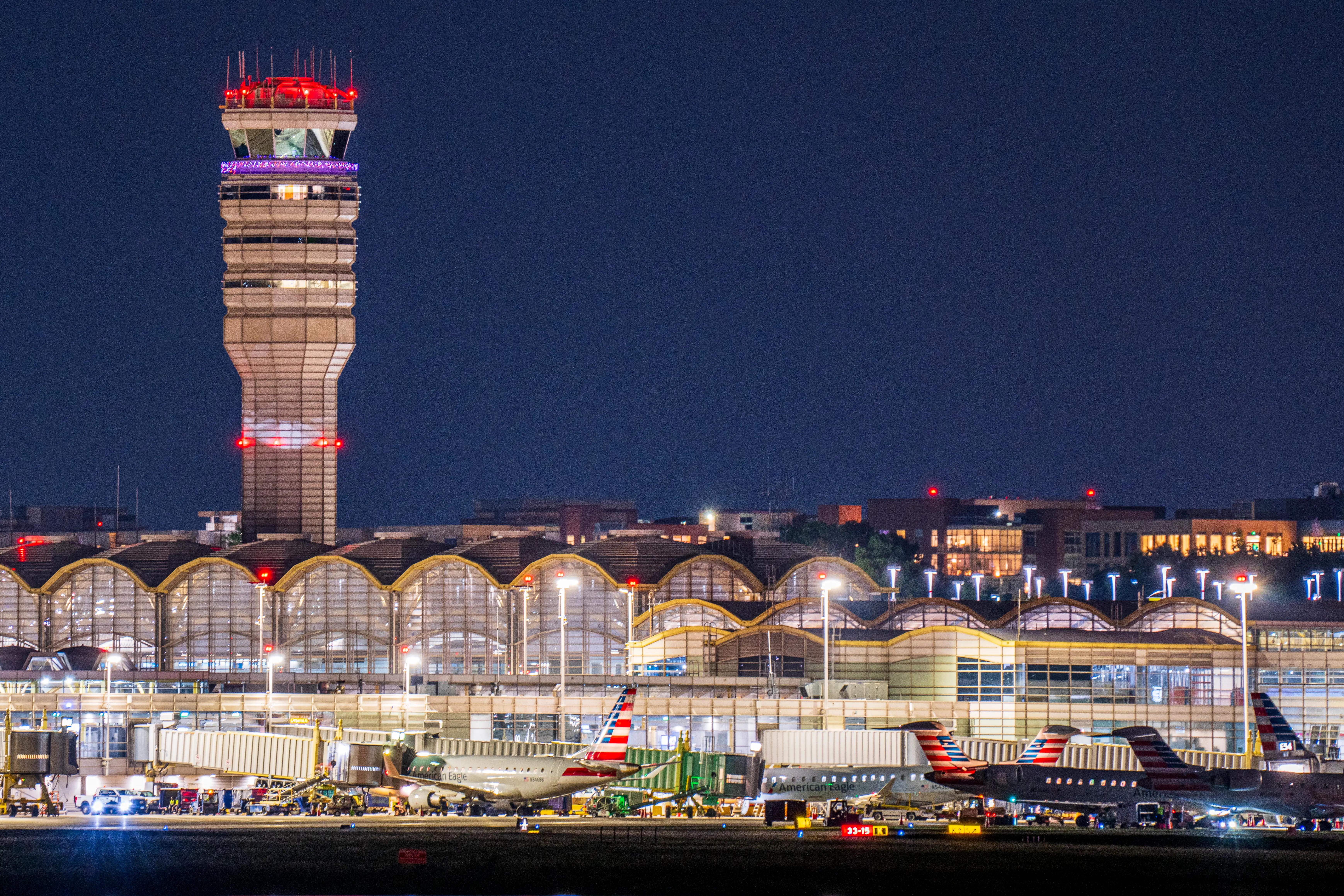 An air traffic control tower