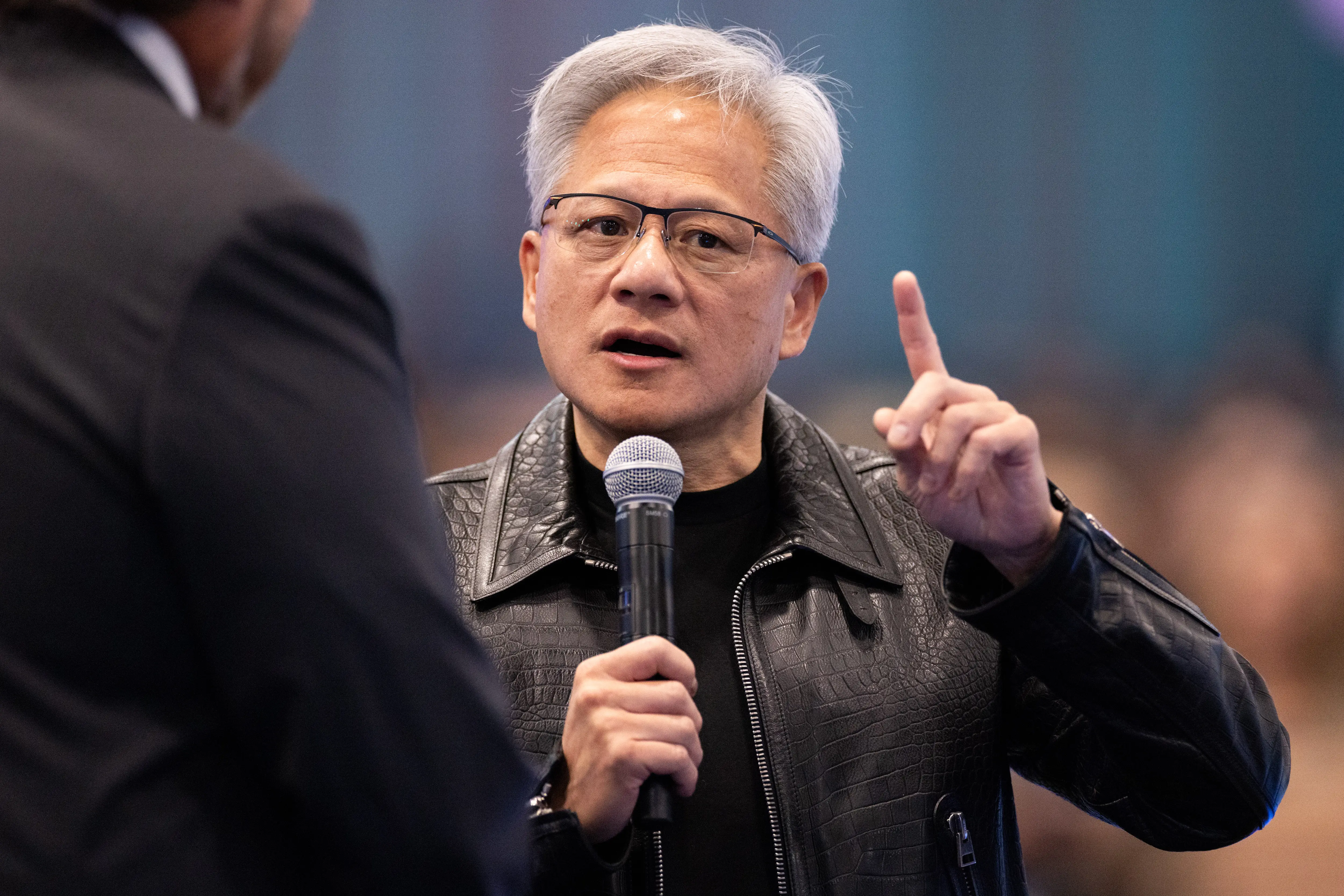 Nvidia CEO Jensen Huang speaks during the keynote address at Salesforce's Dreamforce conference at the Moscone Center on September 15, 2026 in San Francisco, California.