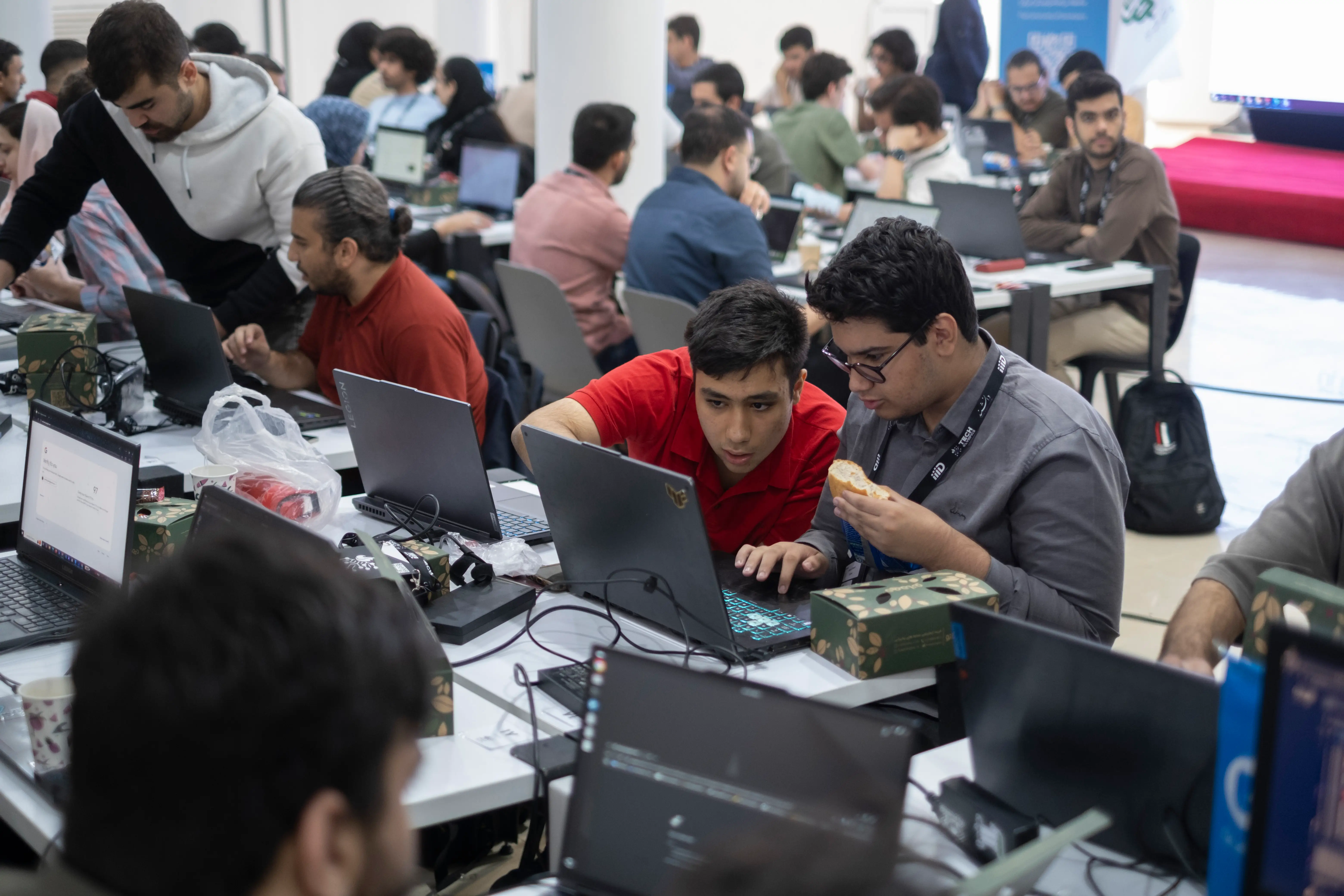 Iranian AI specialists at Iran's 2025 Tech Olympics at Pardis Technology Park, east of Tehran, Iran, in October 2025