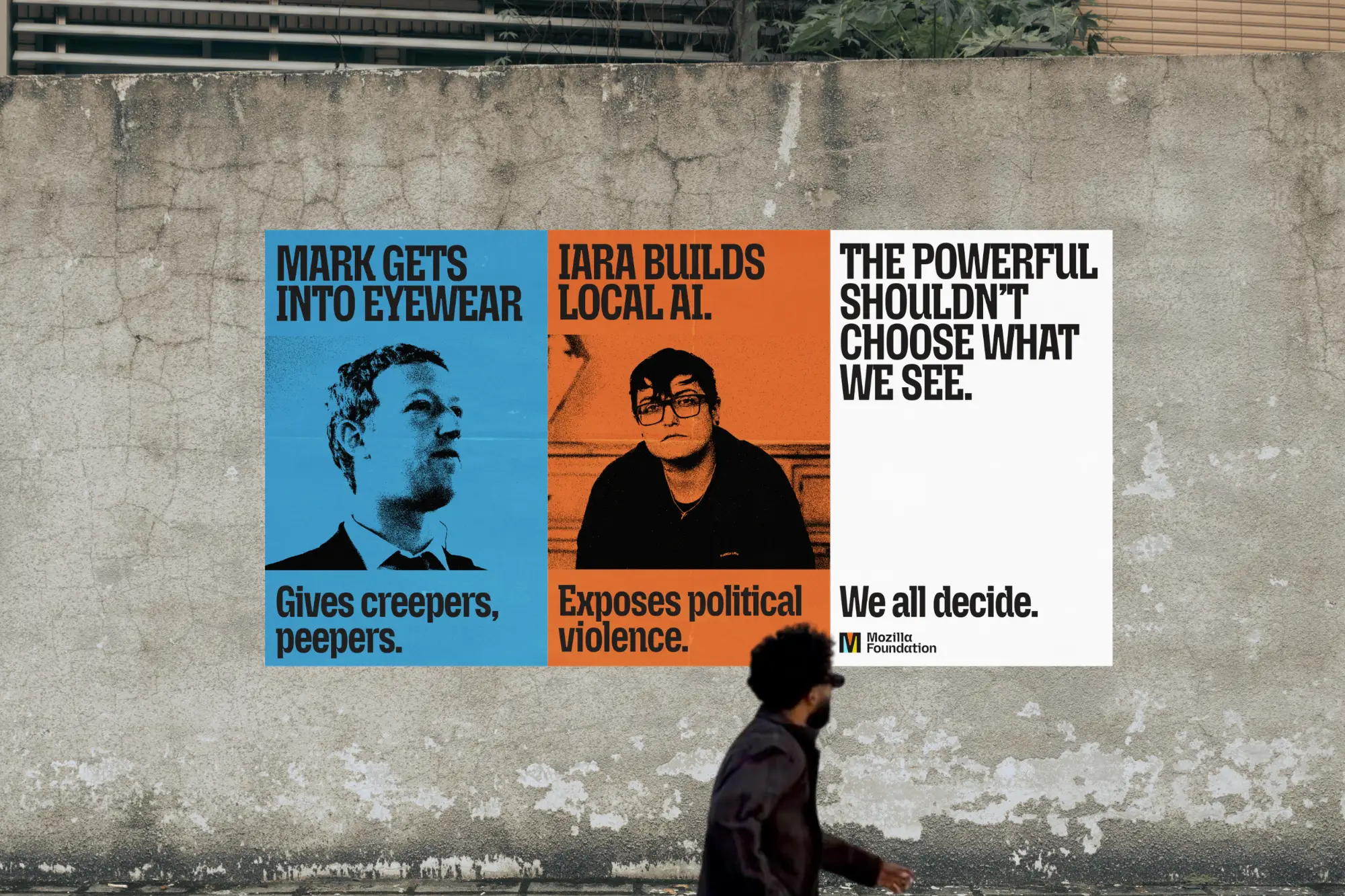 The Mozilla Foundation is putting up posters in New York calling out Big Tech execs as part of a new marketing campaign promoting its fellowship program.