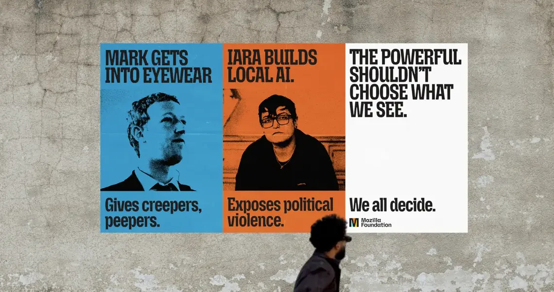 Mozilla is plastering New York with posters mocking tech billionaires as part of a new marketing campaign