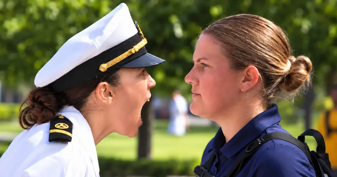 What new US Merchant Marine Academy plebes go through on day one
