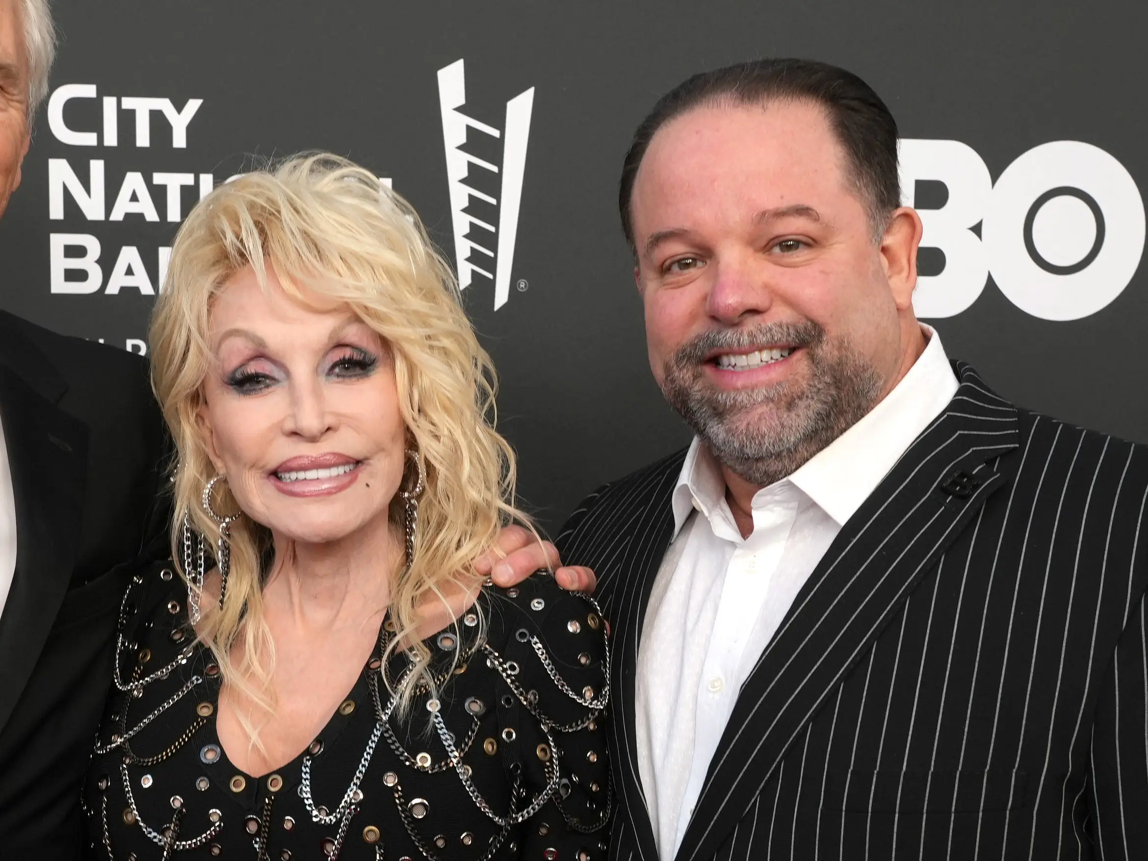 Dolly Parton and Danny Nozell attends the 37th Annual Rock & Roll Hall of Fame Induction Ceremony at Microsoft Theater on November 05, 2022