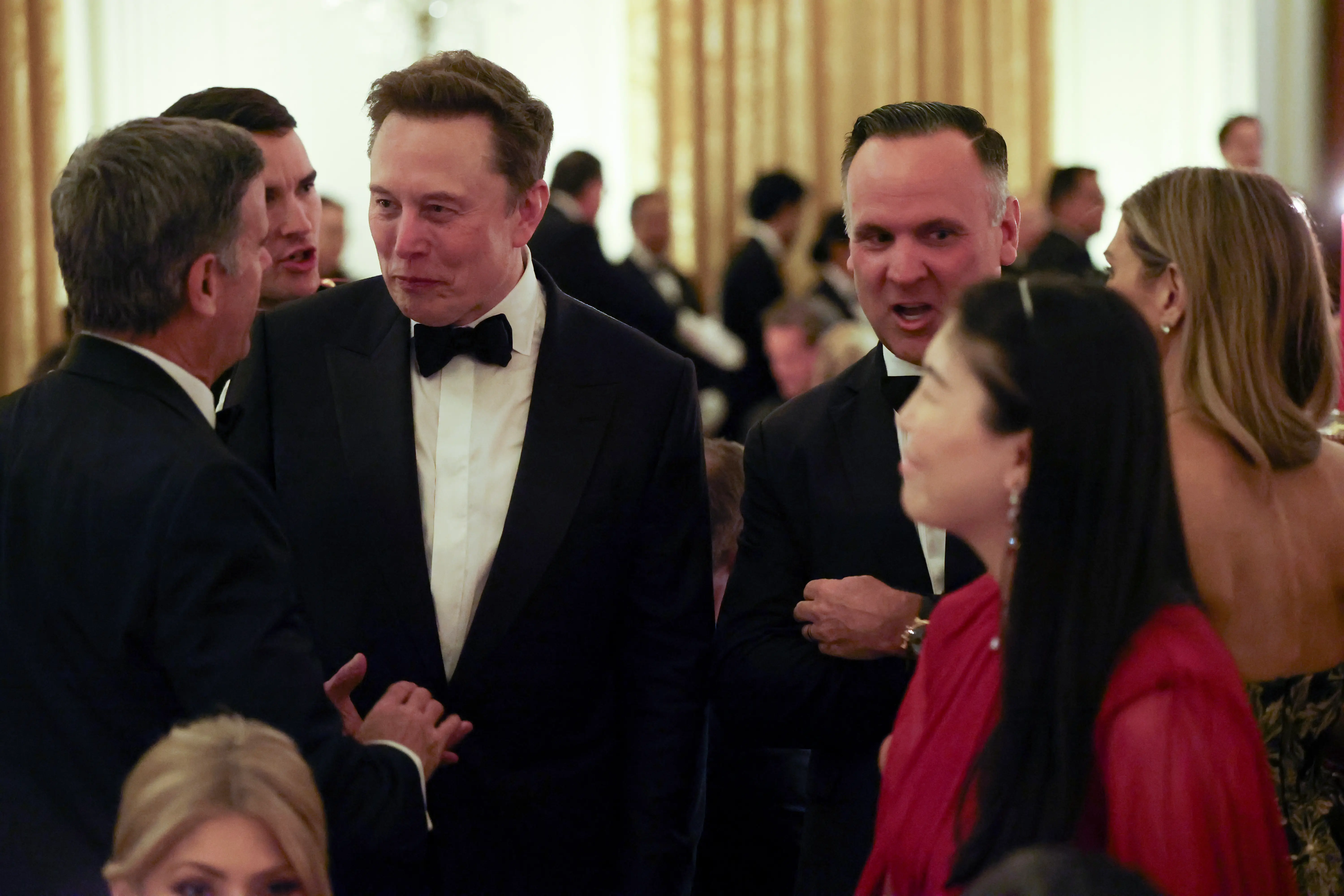 SpaceX and Tesla CEO Elon Musk mingles with guests as U.S. President Donald Trump hosts a state dinner for President of China Xi Jinping and first lady Peng Liyuan and in the East Room of the White House on September 24, 2026 in Washington, DCDC. Trump is hosting Xi for a three-day state visit to