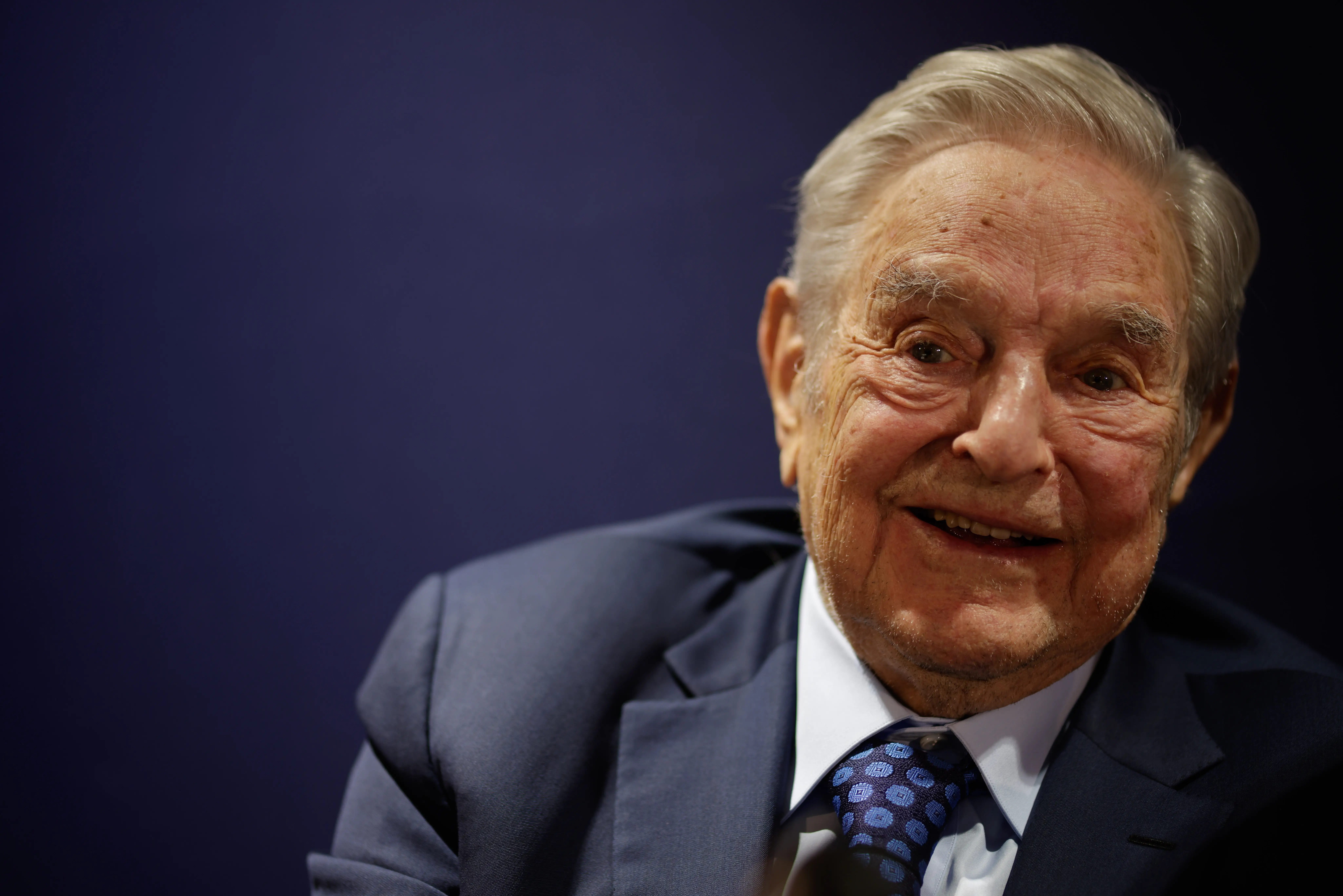 George Soros is seen during an event in 2022