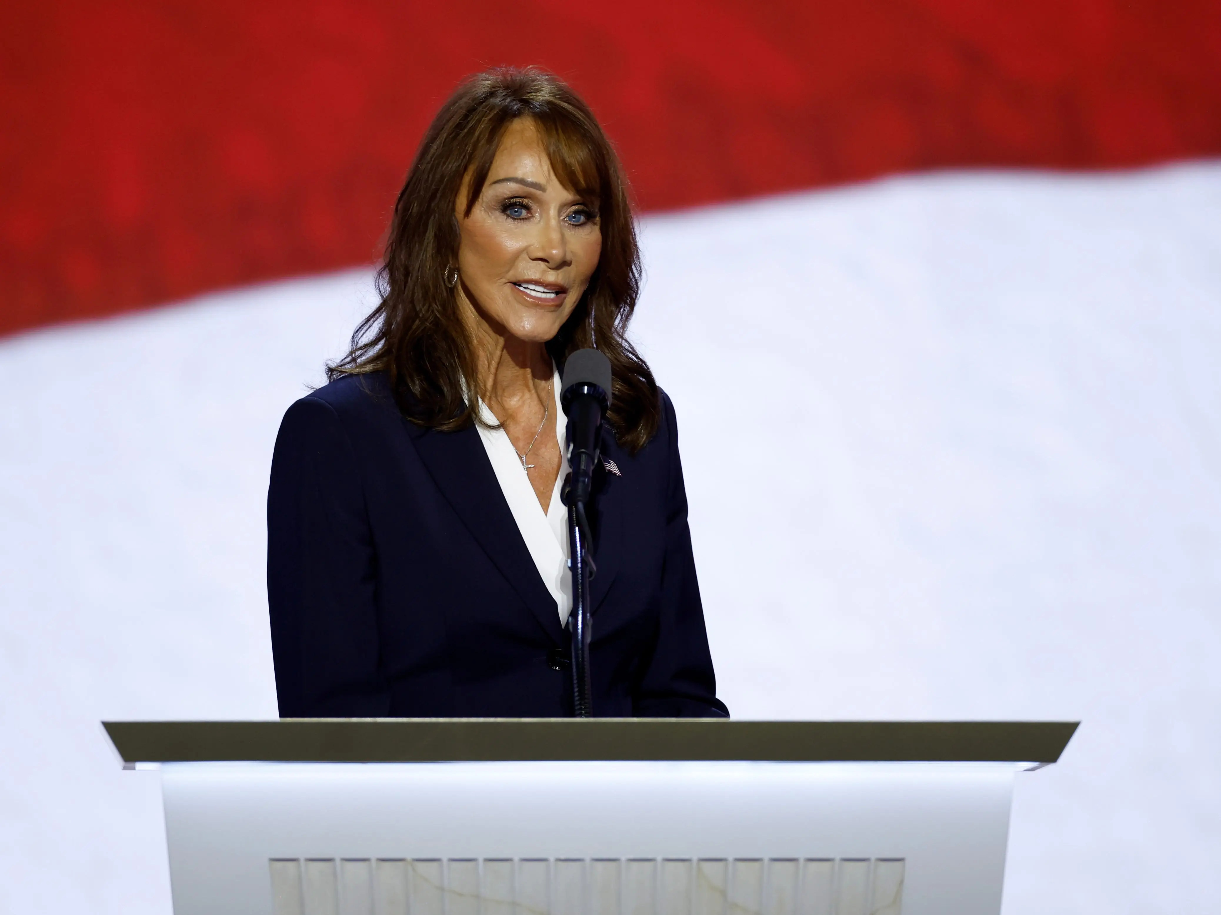 Diane Hendricks speaks during the 2024 Republican National Convention