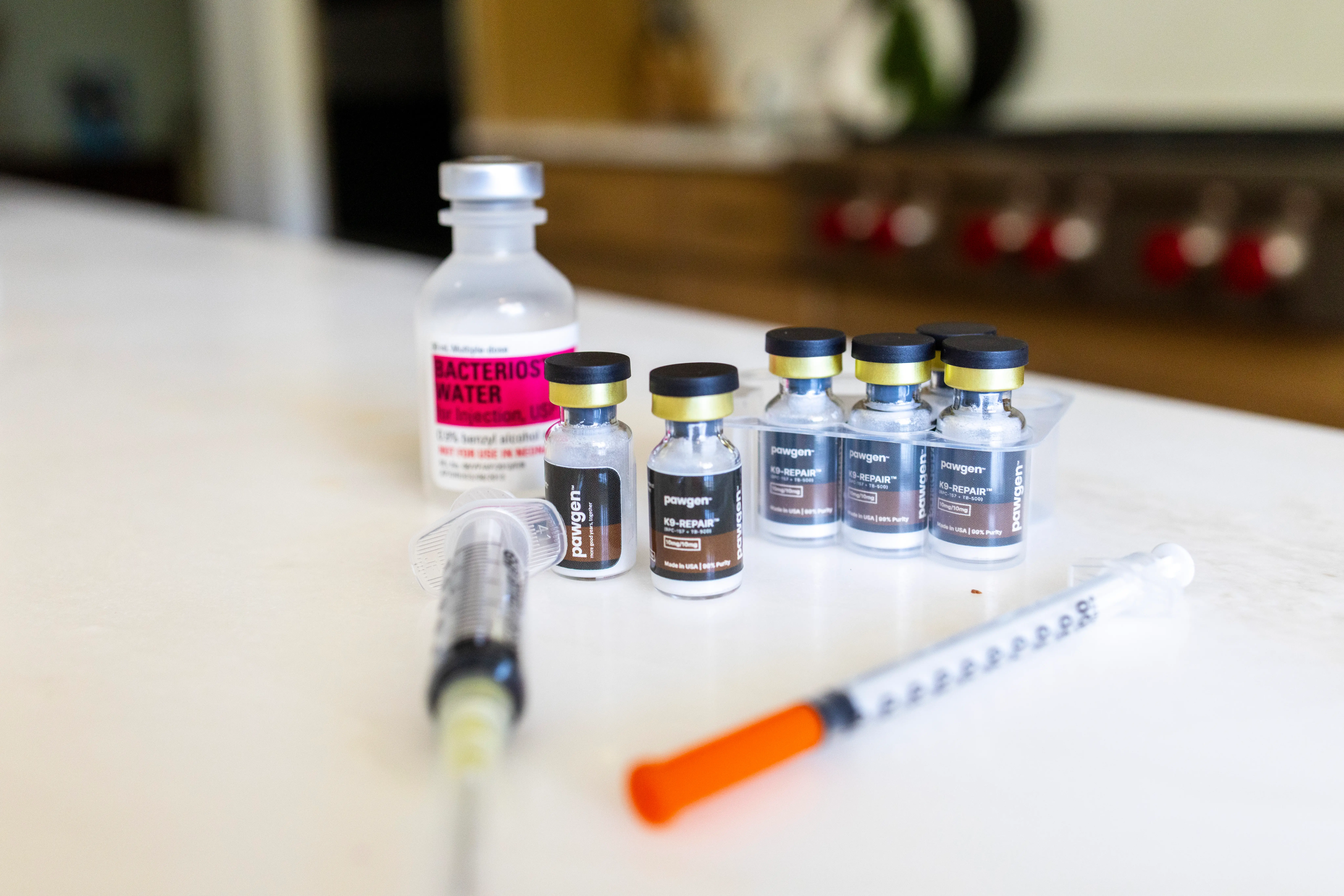 Dog peptide injections