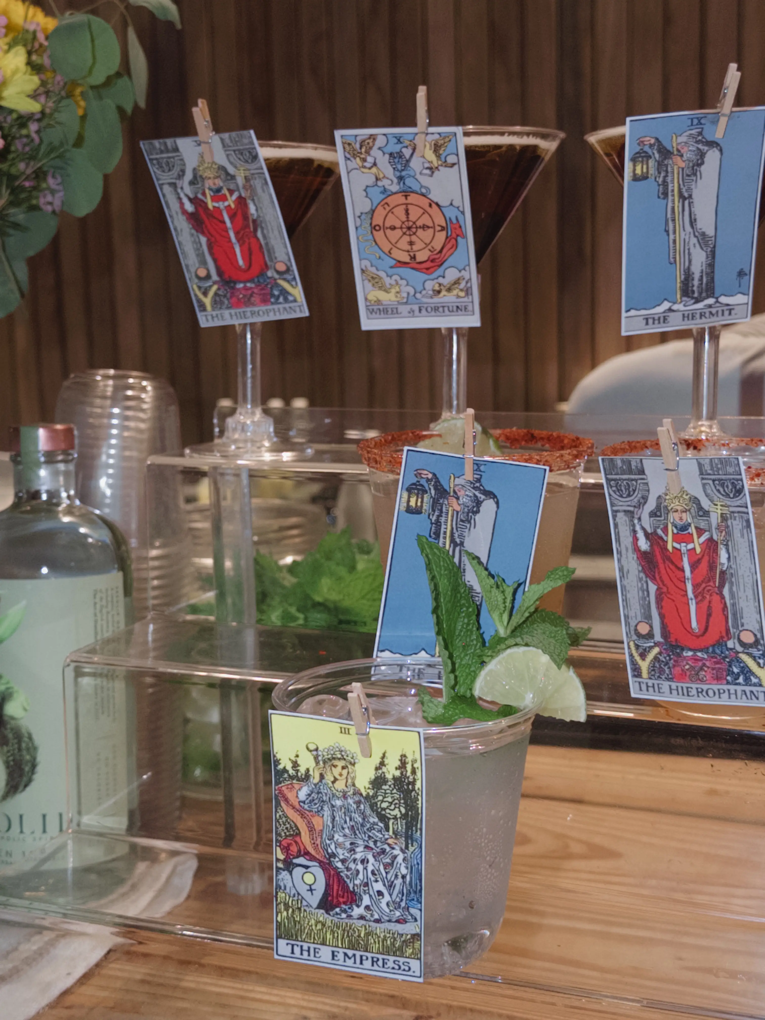 Cocktails at party