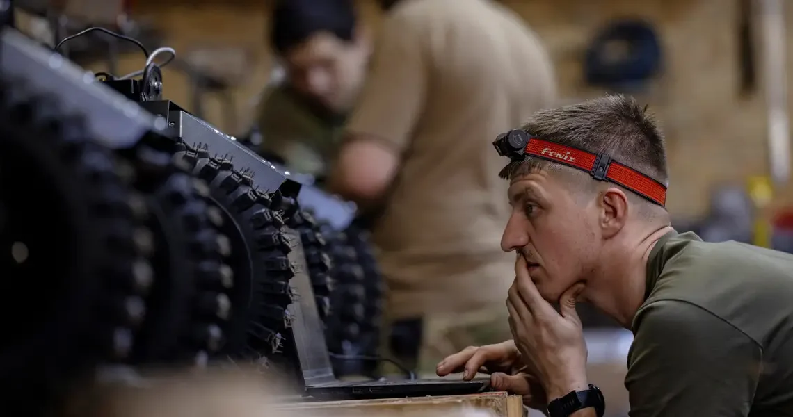 A Ukrainian commander tells us why troops attack in the day and roll out their war ‘robots’ at night