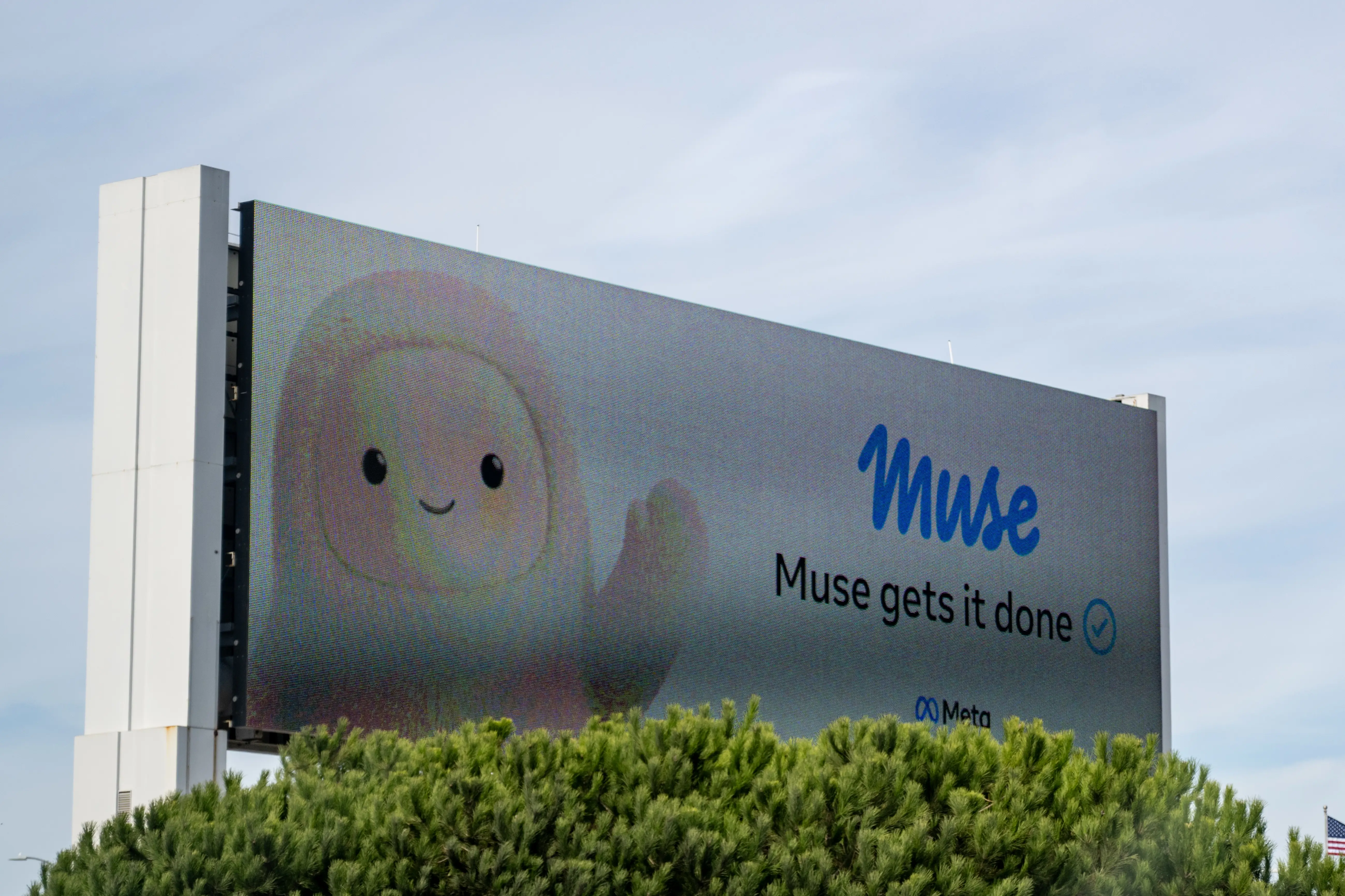 An advertisement for Meta's Muse is pictured.