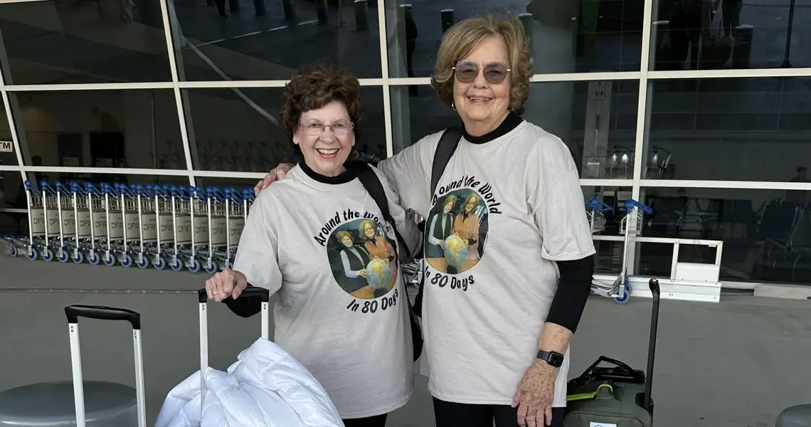 We’re best friends in our 80s. We’ve traveled to 53 countries together — and have no plans of stopping anytime soon.