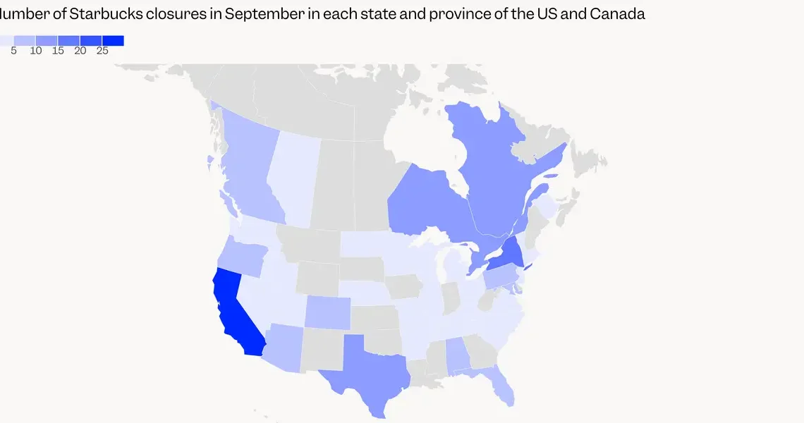 Starbucks closed 250 stores across the US and Canada. Search our database to see if yours is one of them.
