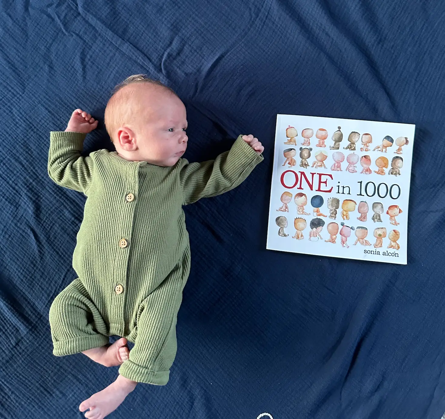 Baby on a blanket