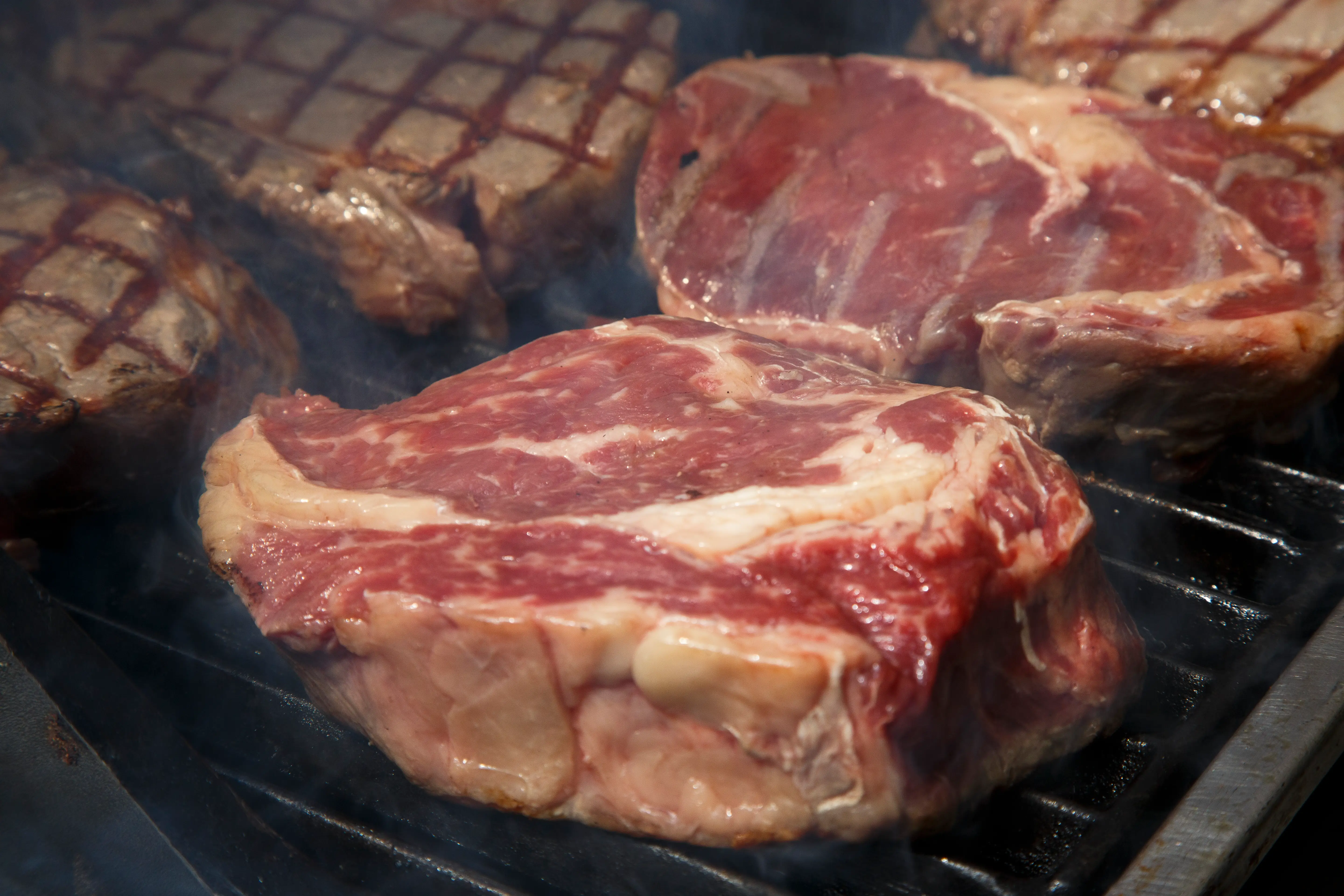 steak on grill photo