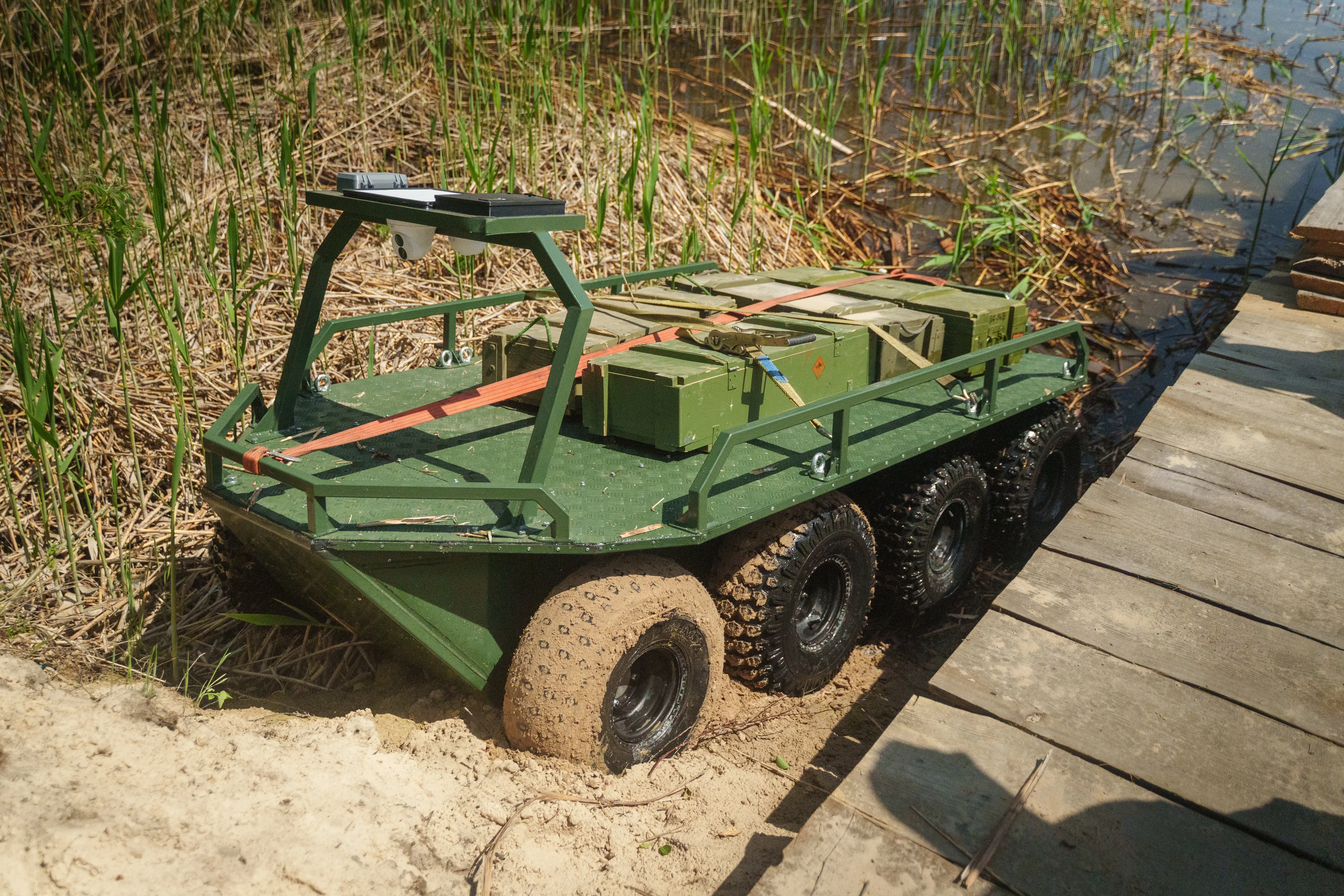 The Triton amphibious robot.