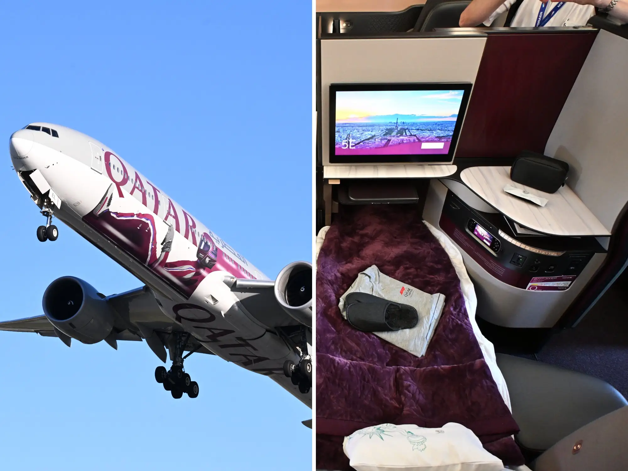 Qatar Airlines was ranked the top business-class airline.