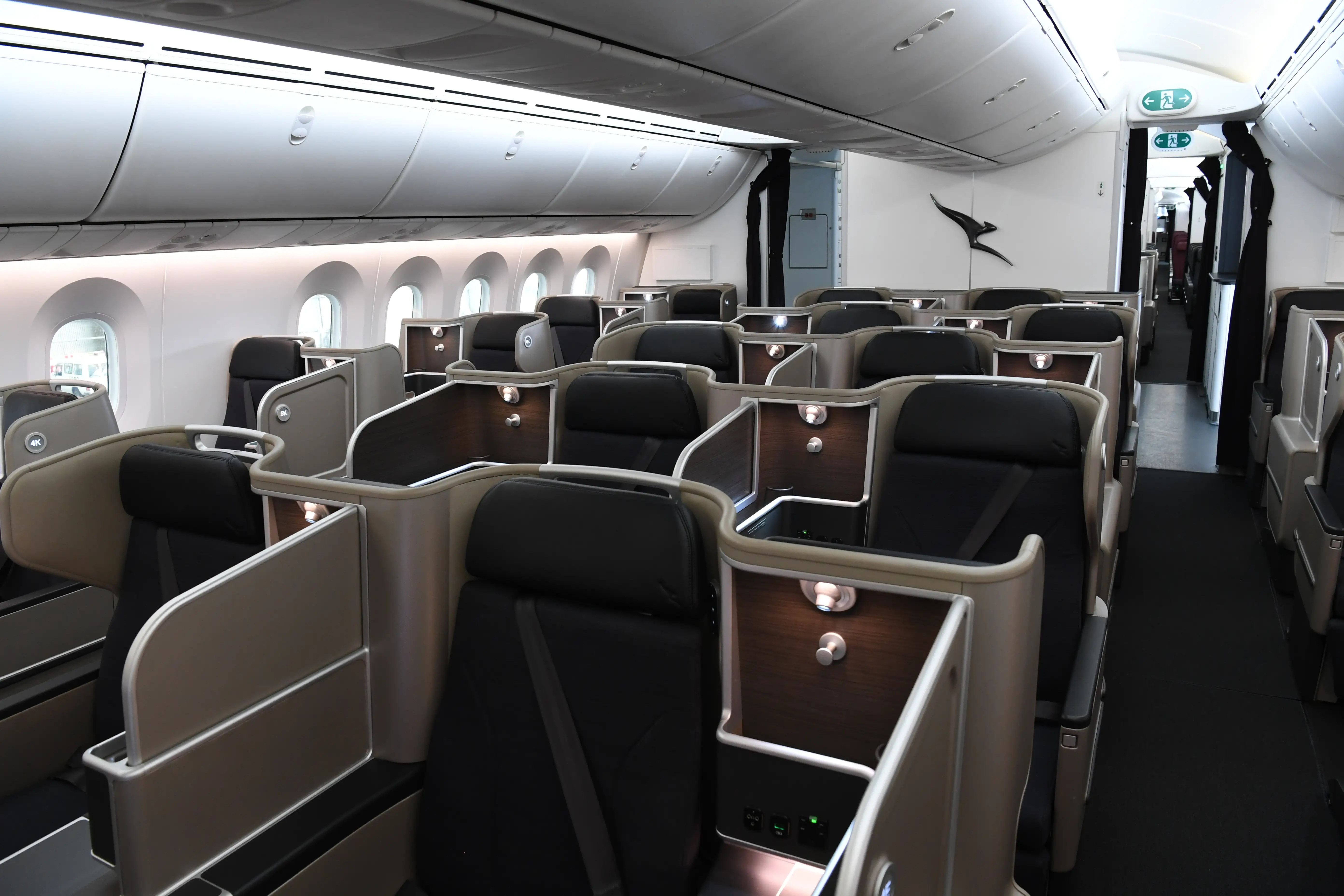 Qantas Boeing 787 business class.